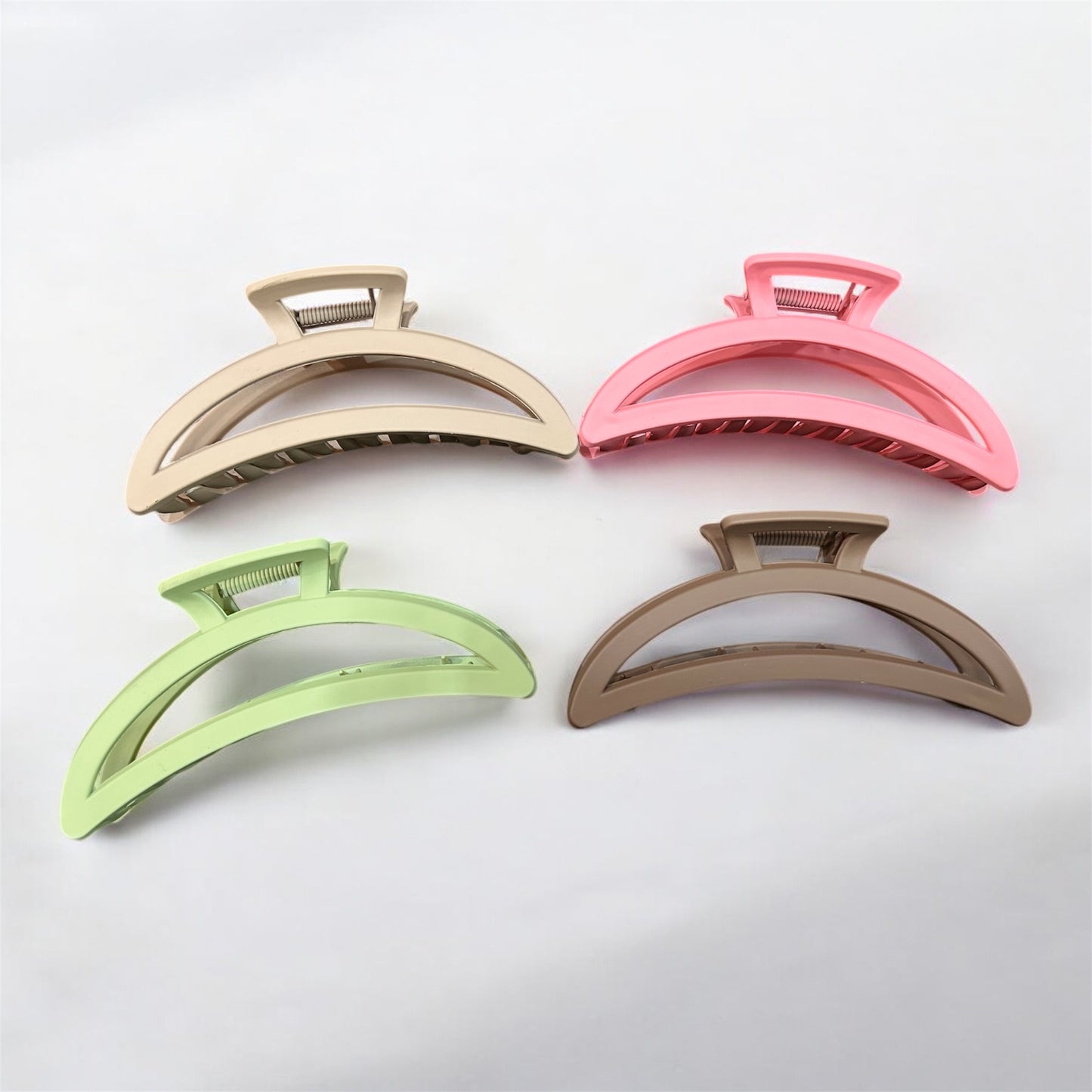 Jumbo Korean Matte hair clip (pack of 12)