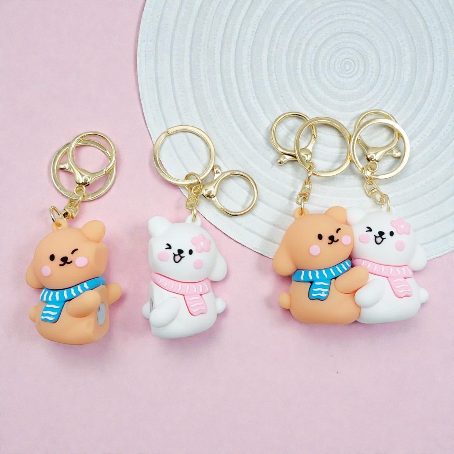 Magnetic dog Couple Keychain 5 ( pack of 6)