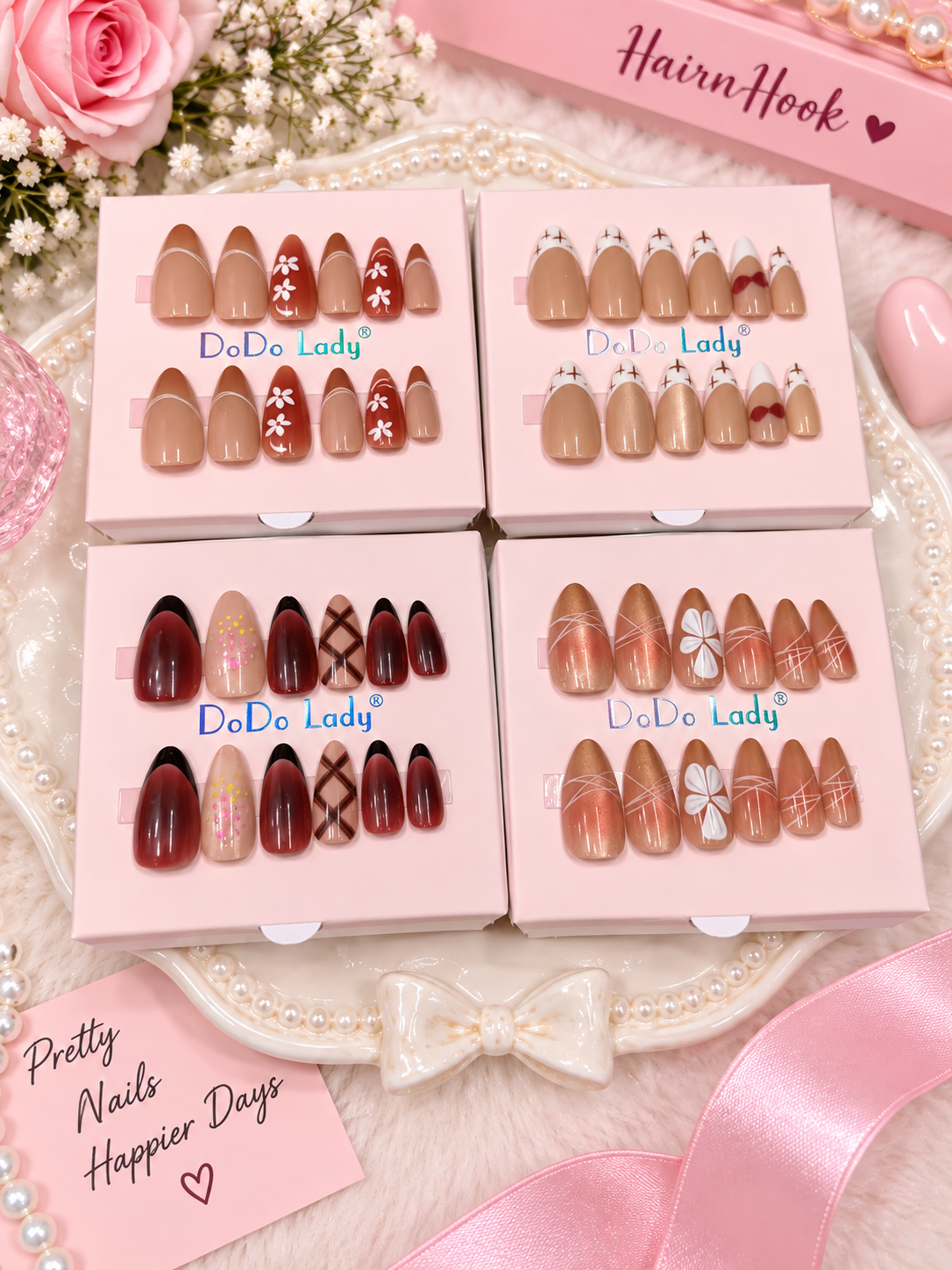Premium press on nails ( pack of 12)