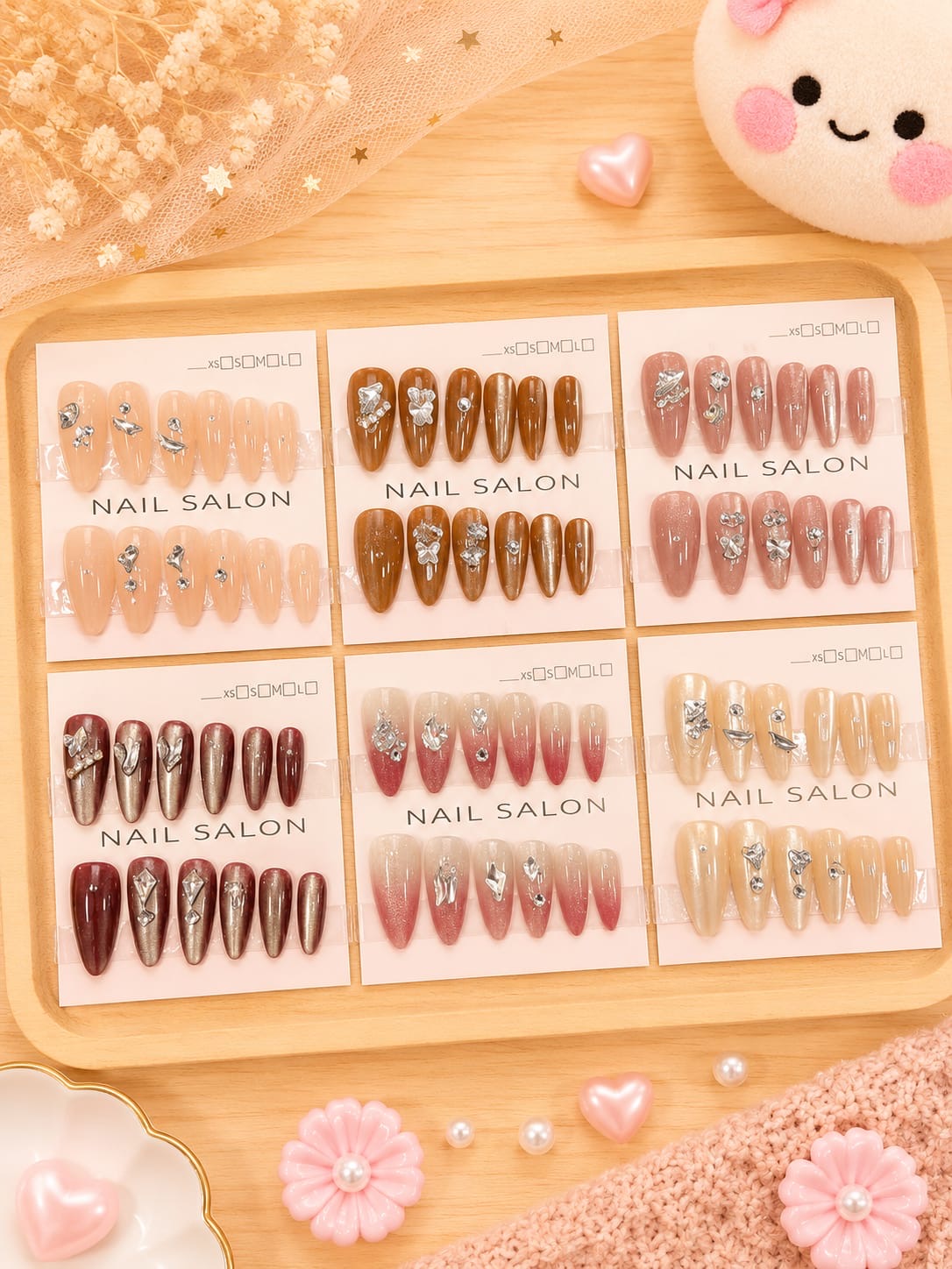 Korean premium nails (pack of 12)