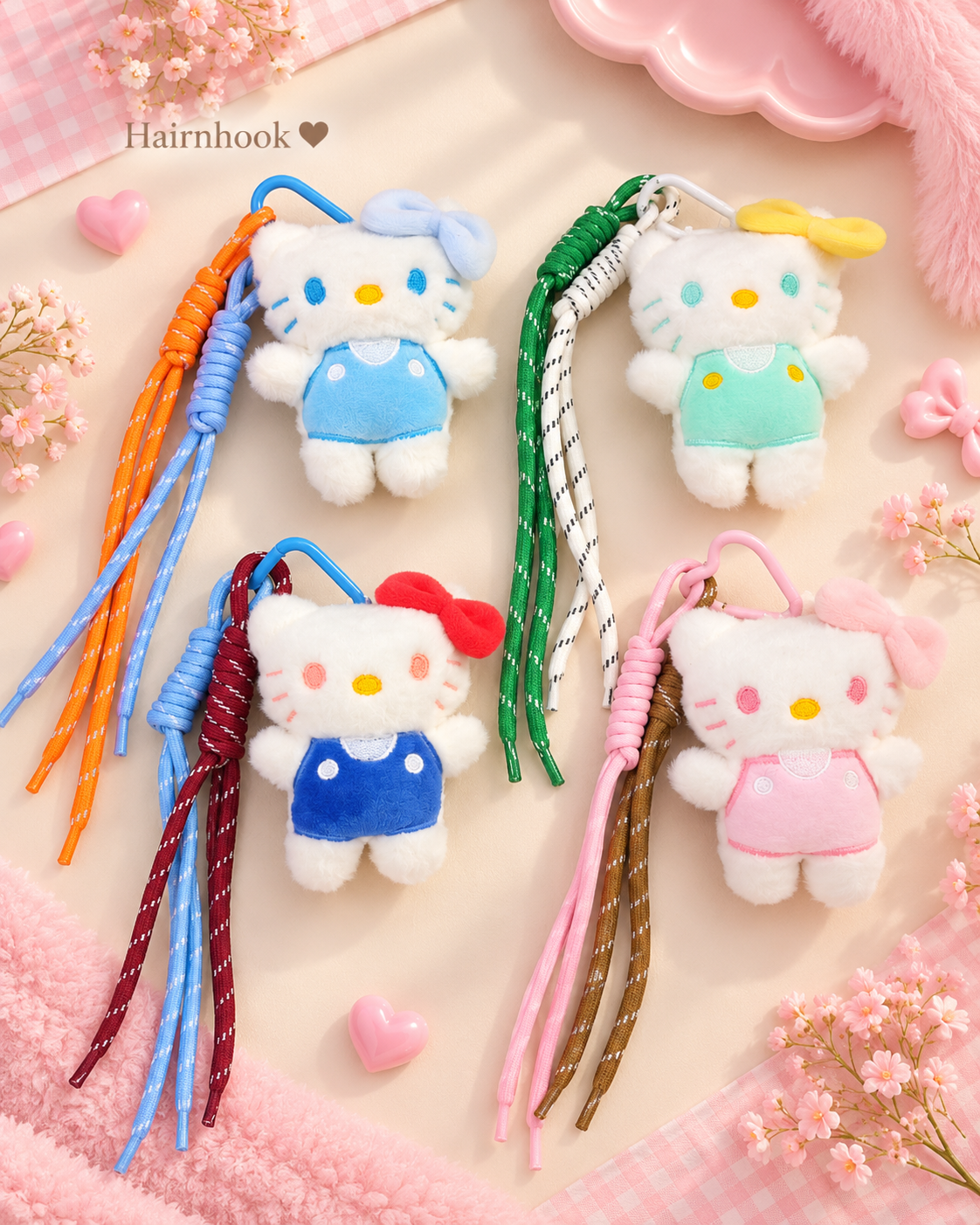 Medium size plushies bag chamrs (pack of 12)