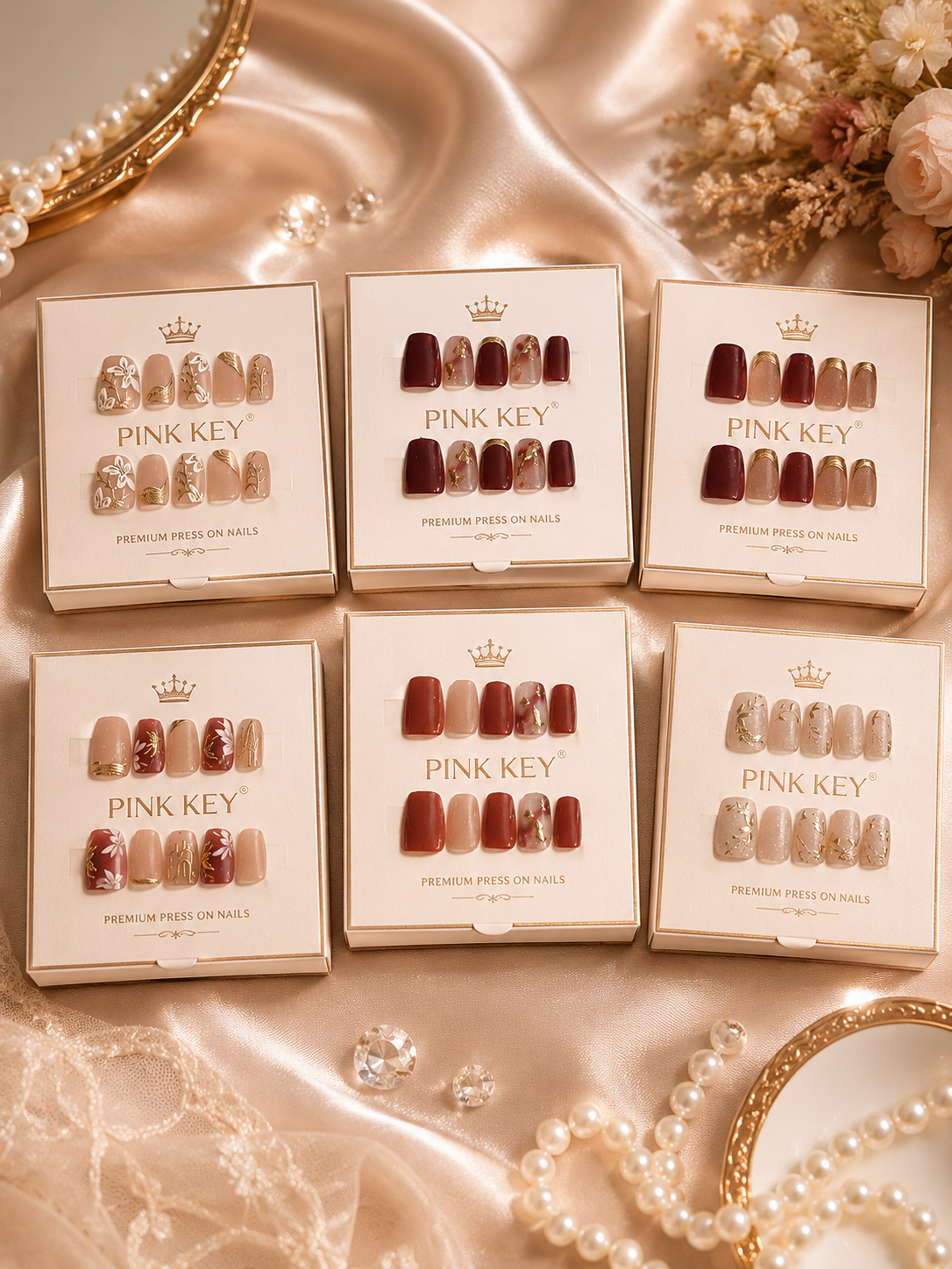 Premium press on nails ( pack of 12)