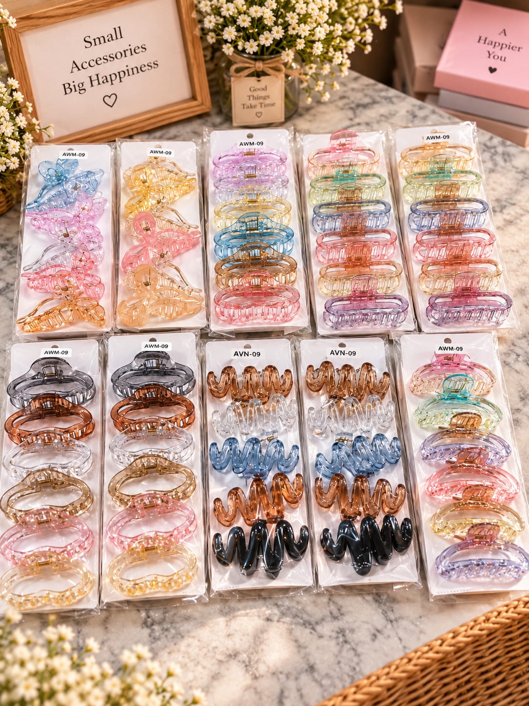 Korean big size clutchers packet ( pack of 6 packet random Korean design mix)
