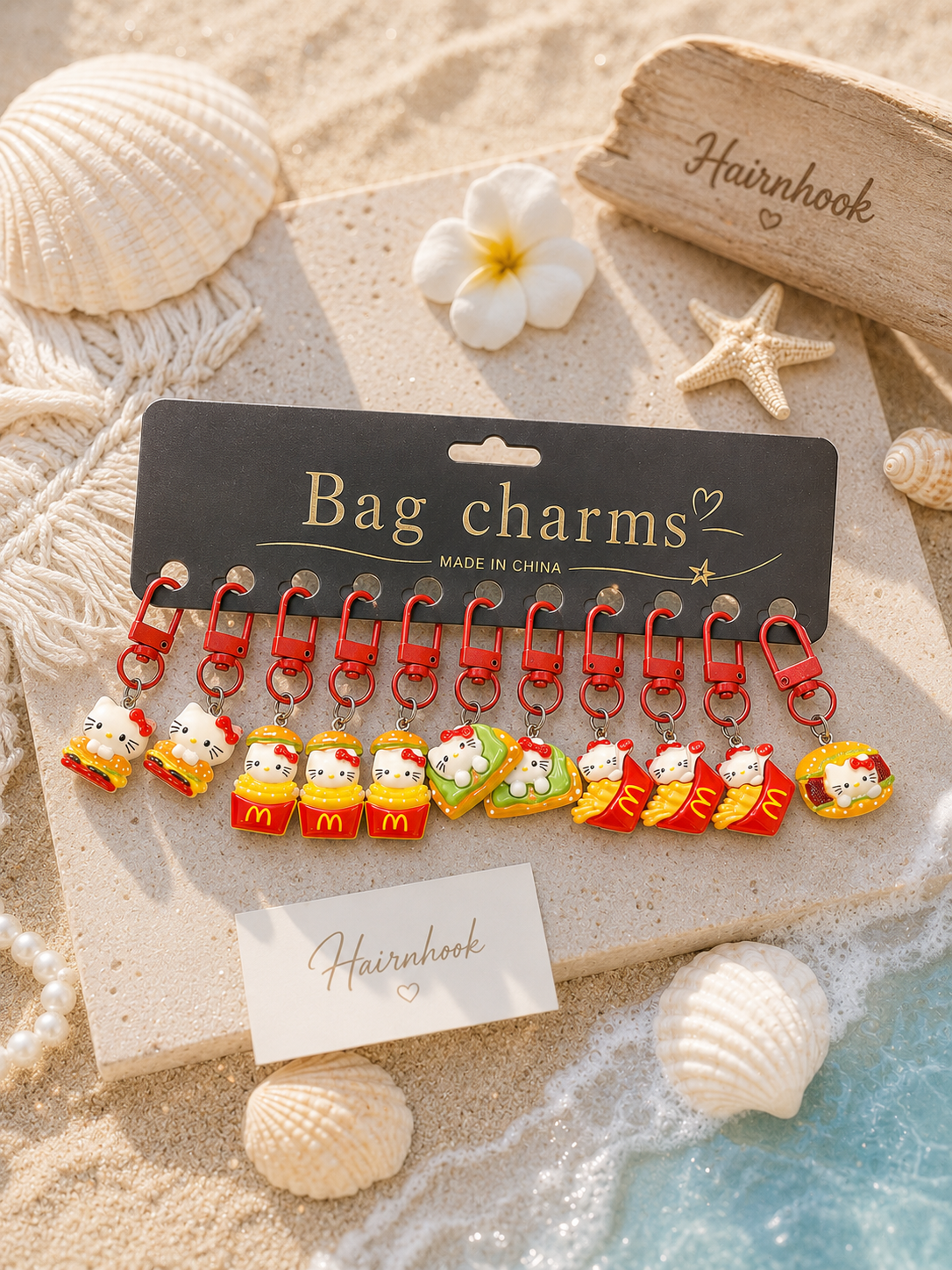 Cute and trending bag charms (pack of 12)