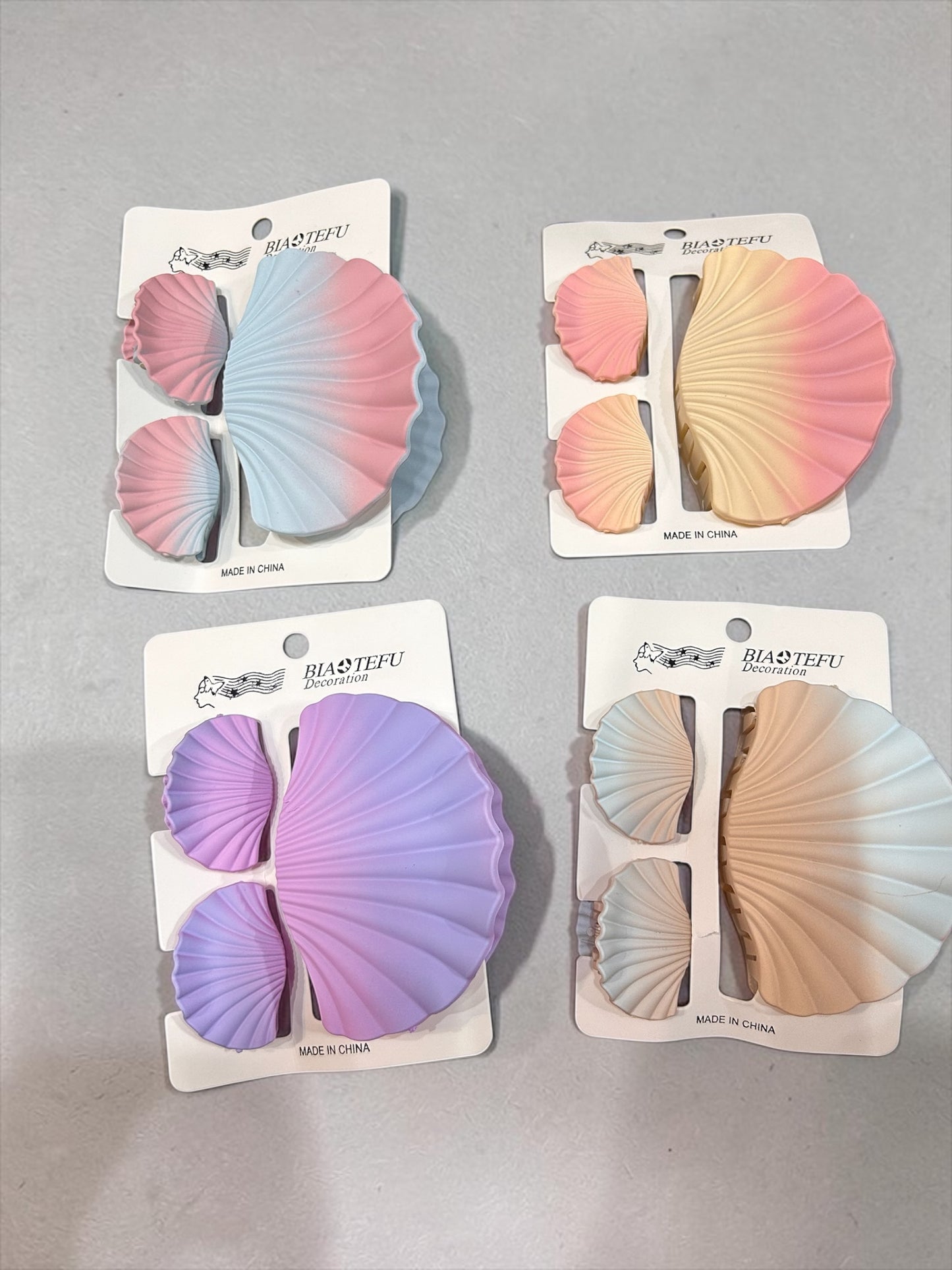 Korean Hair Clip Set – Pastel FHair Claw & Mini Clips for Women & Girls ( pack of 12 combo)