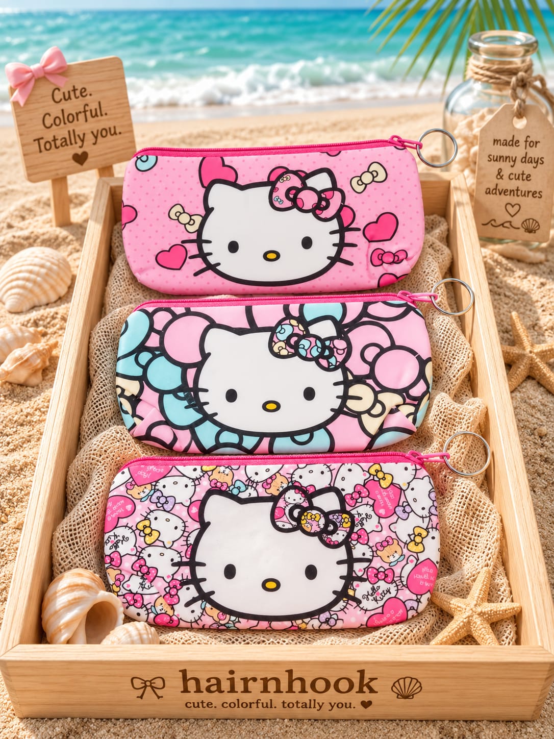 Pencil pouch with keychain (pack of 12)