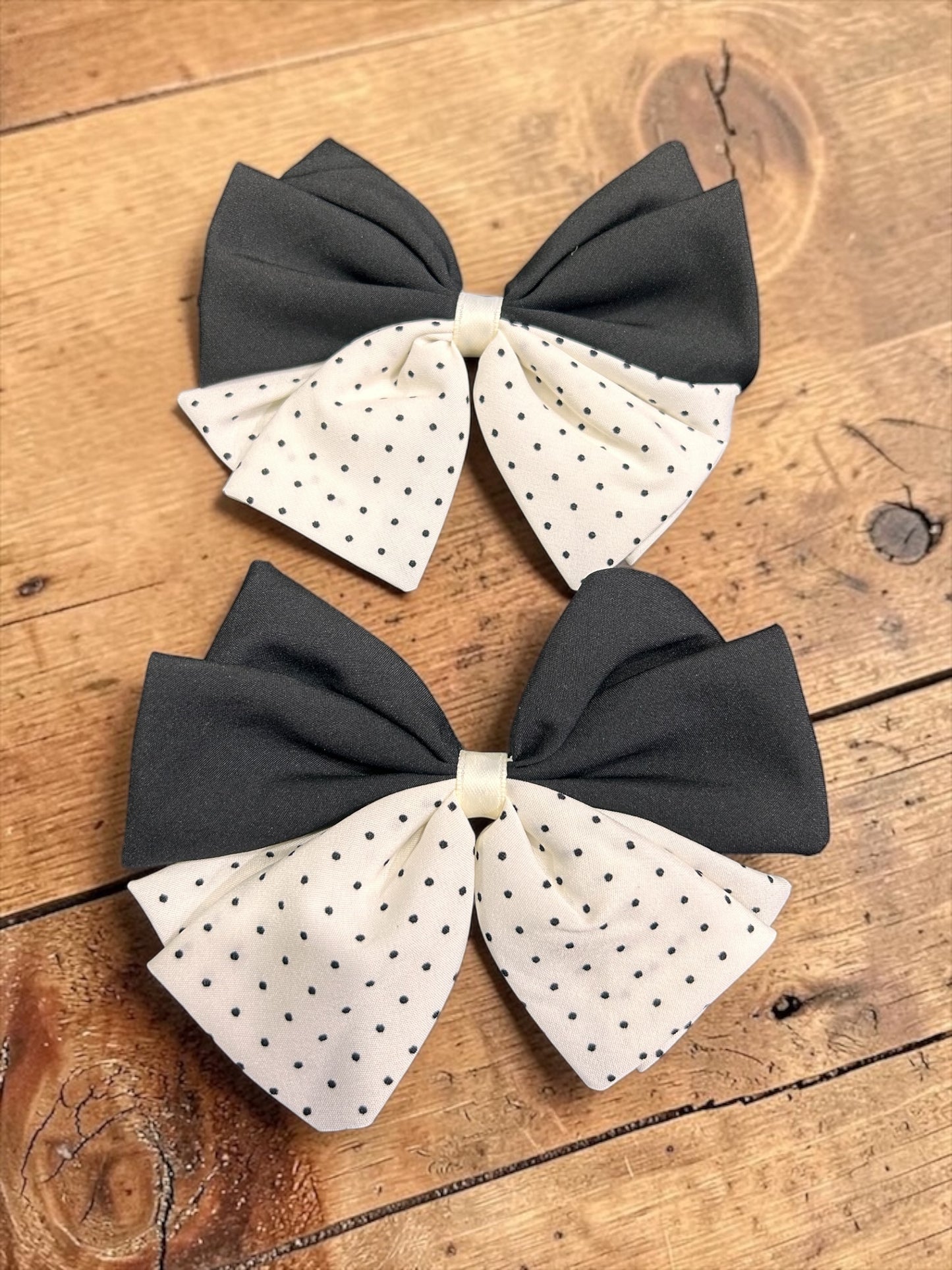 Polka Dot Bow Hair Clips(pack of 10)