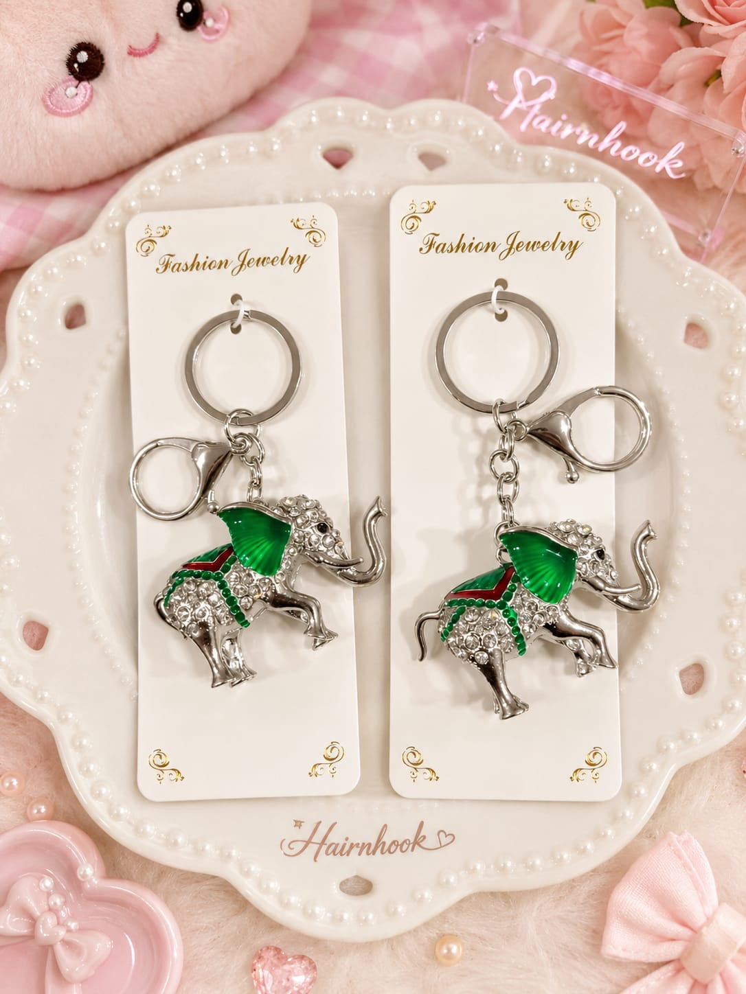 Premium stone keychain (pack of 3)