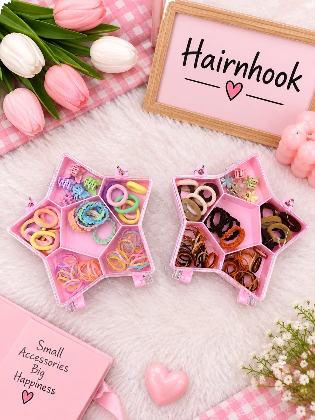 Korean hair accessories kit for kids ( pack of 6)