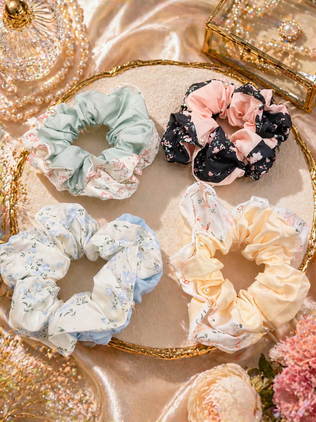 Korean scrunchies-1(pack of 12)