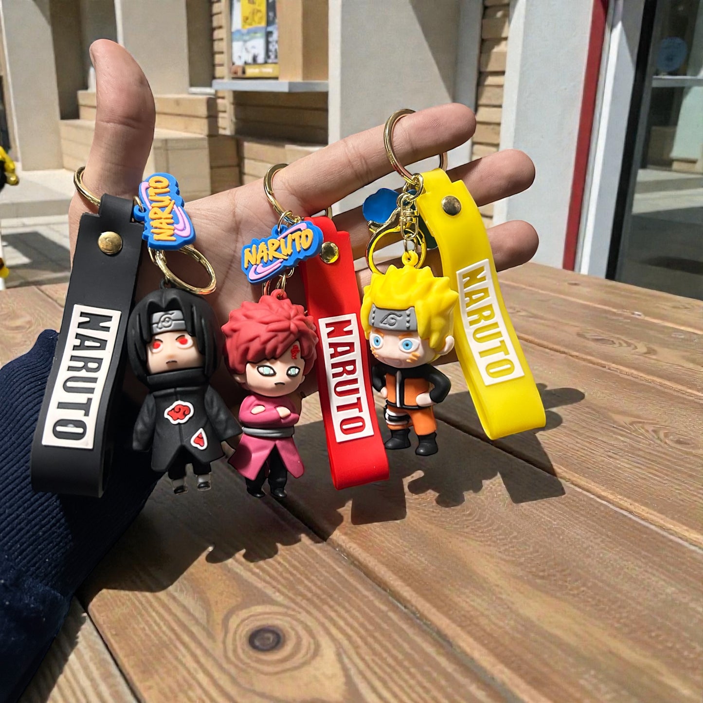 Naruto Anime Character Keychain Set | Cute 3D Naruto Figures with Strap Key Ring (Pack of 12)