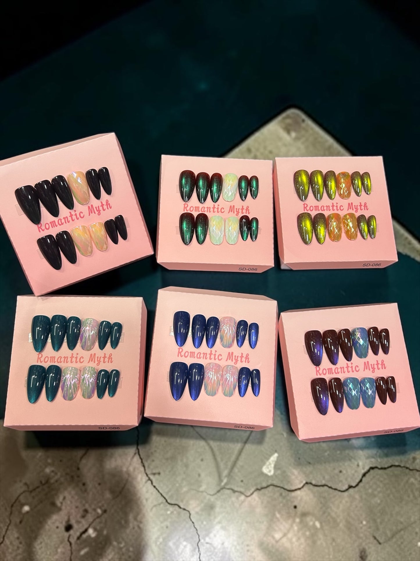 Premium korean branded nails (pack of 12 sets)