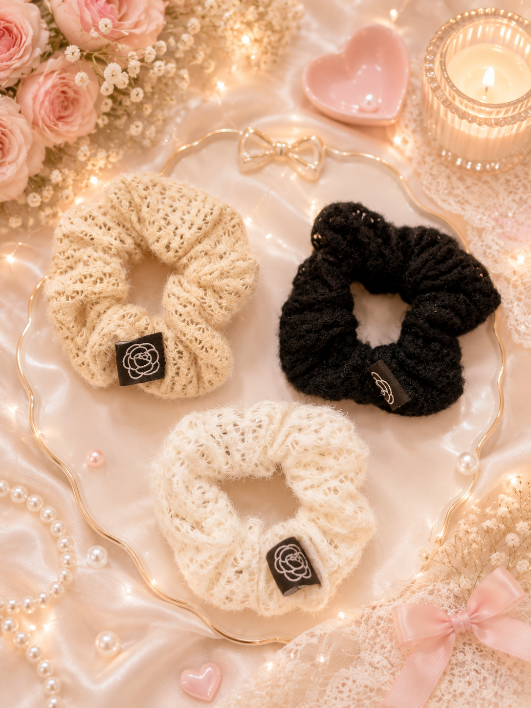 Korean scrunchie (pack of 12)