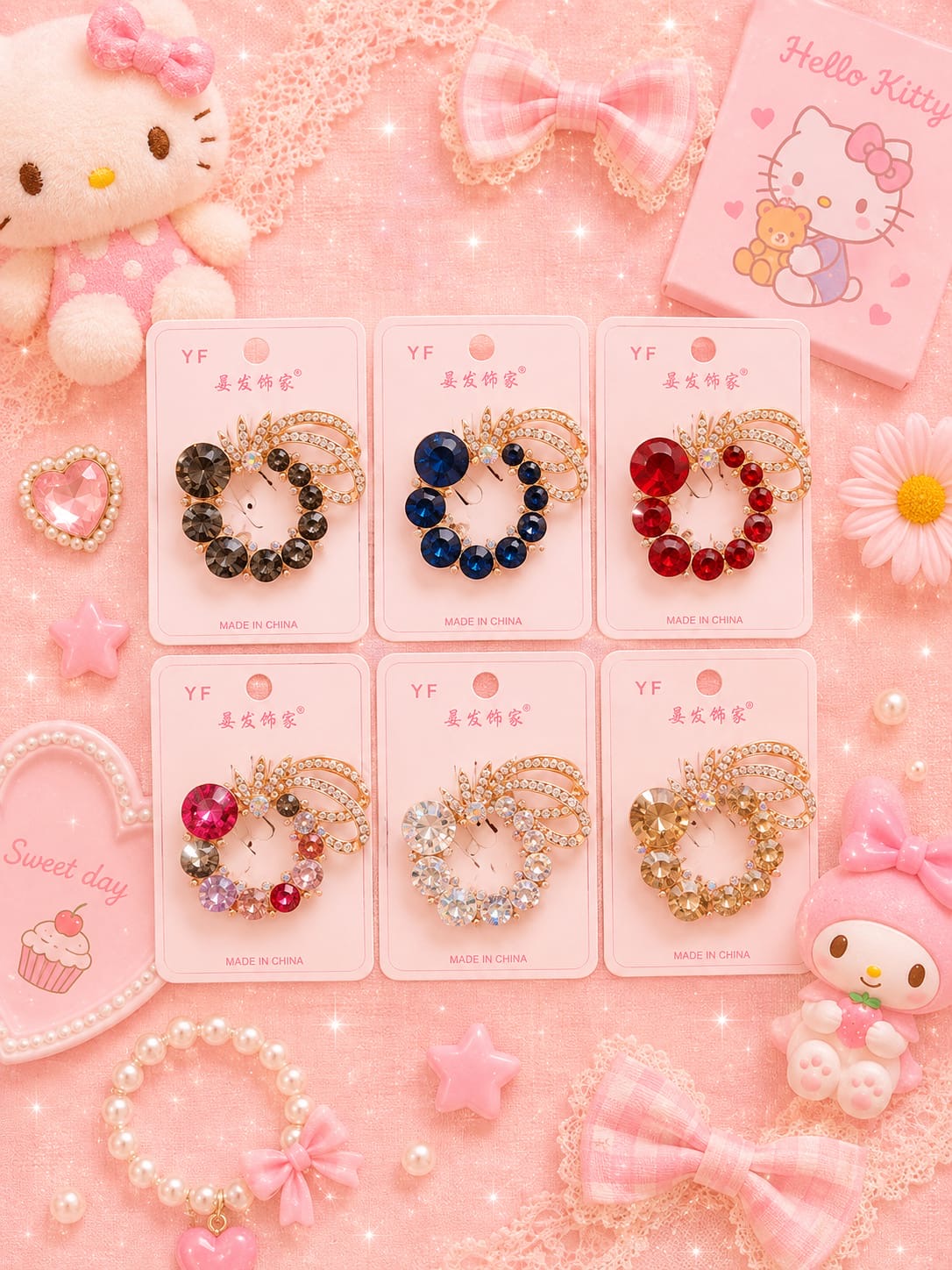 Fancy premium saree pin (pack of 6)