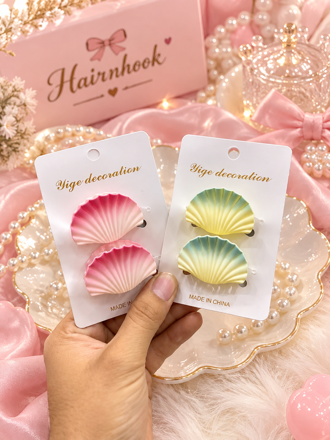 Korean 2 piece combo cluchter ( pack of 12 combo)