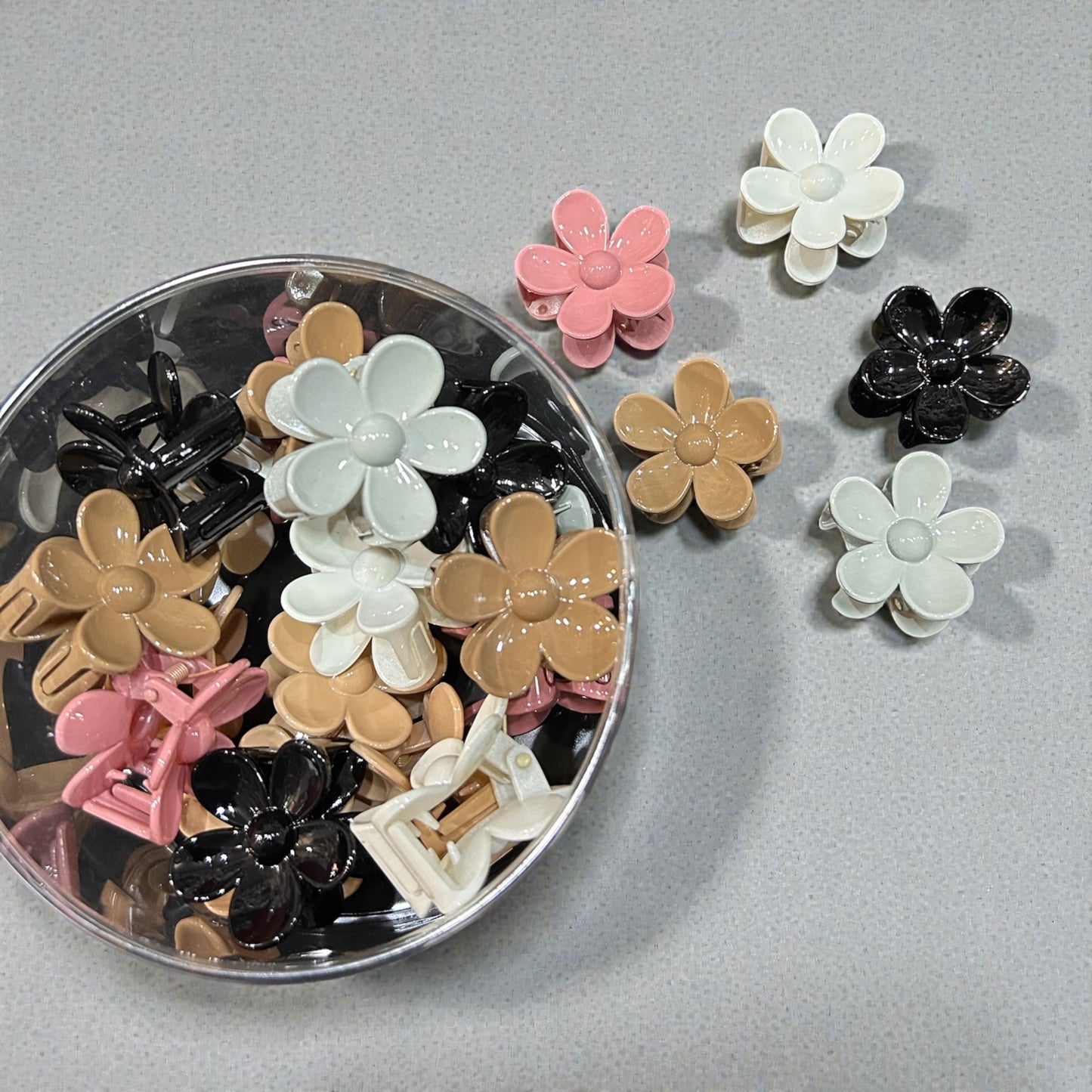 Floral Design Mini Hair Clutcher ( box of 24)