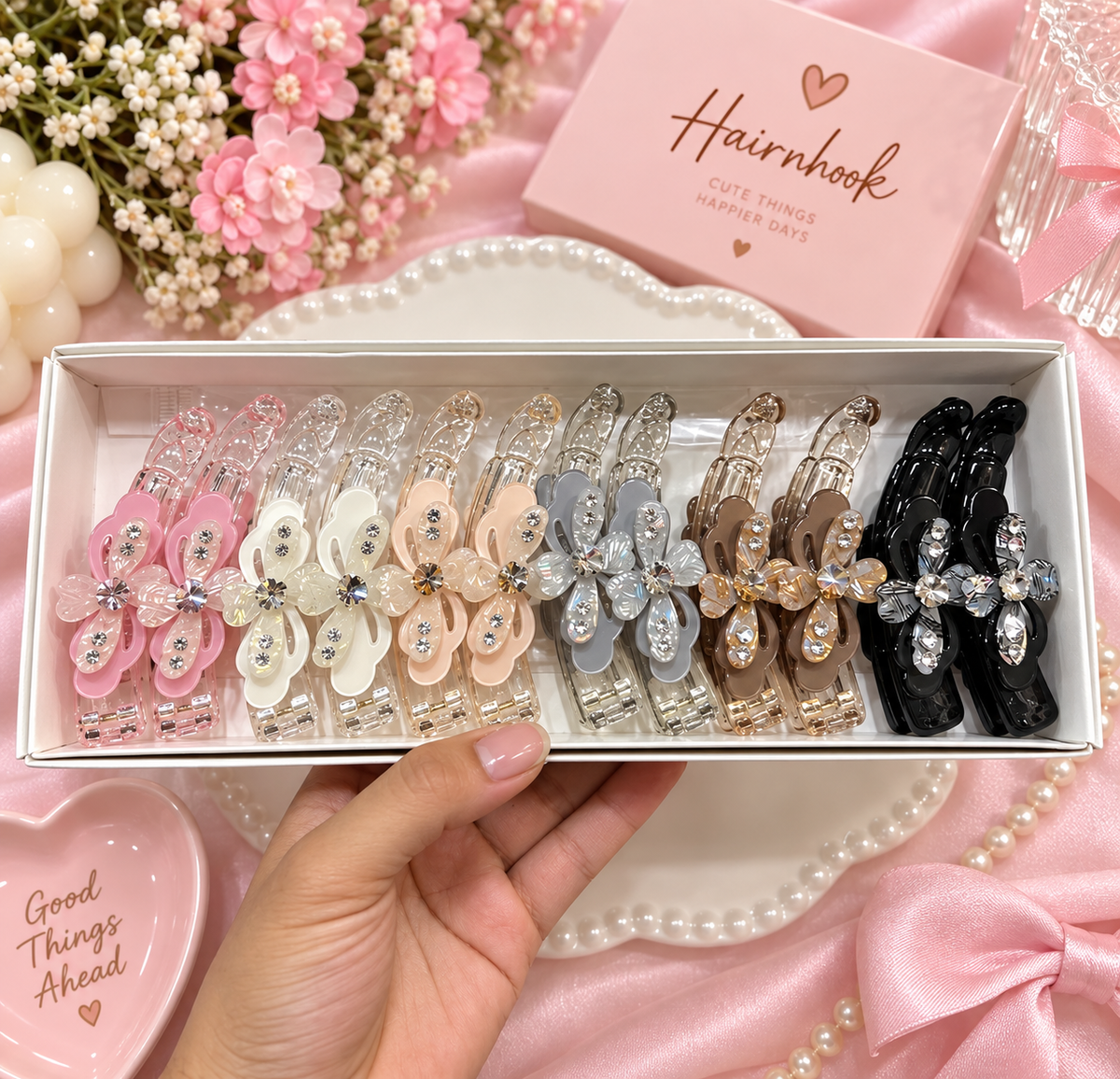 Korean premium banana clip for party wear (pack of 12)