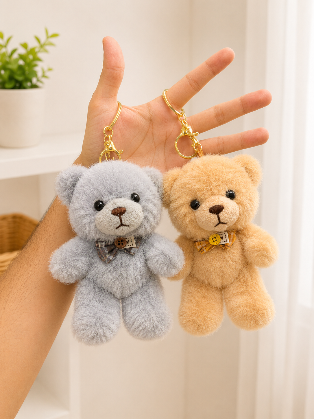 Plushies soft toy keychain (pack of 6)
