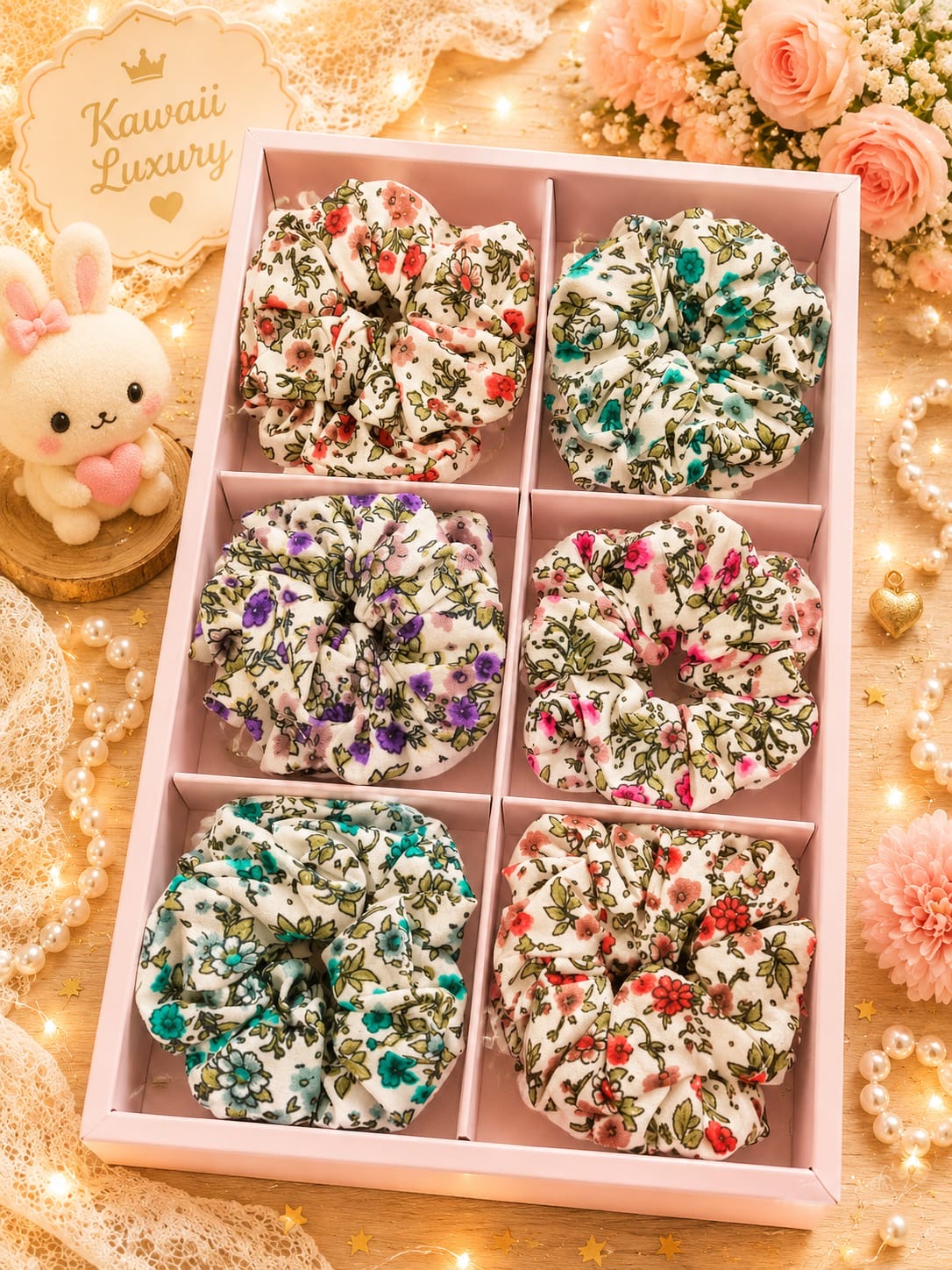Korean box scrunchie (pack of 12)