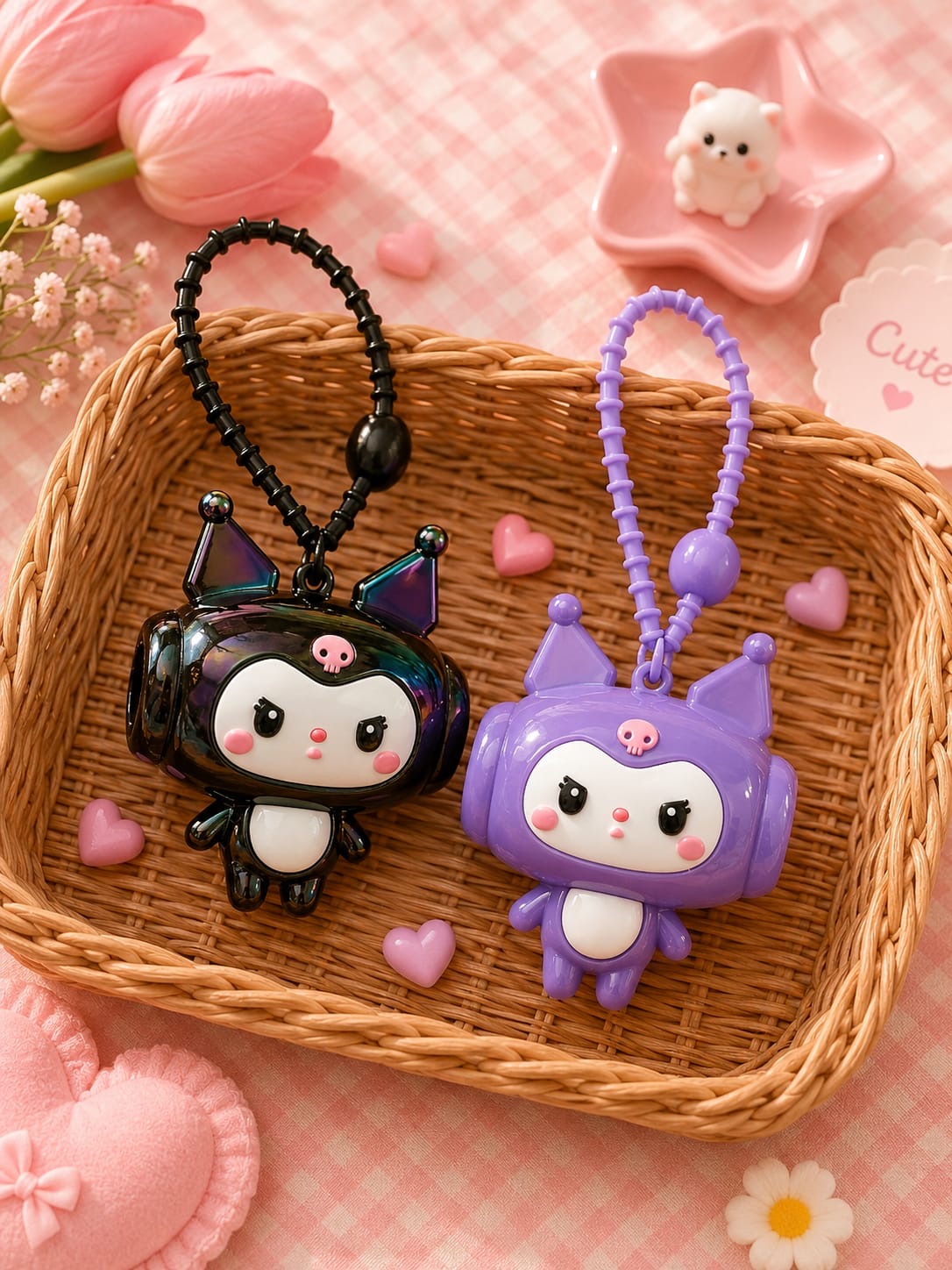 Premium shinny chu chu bag charms (pack of 6)