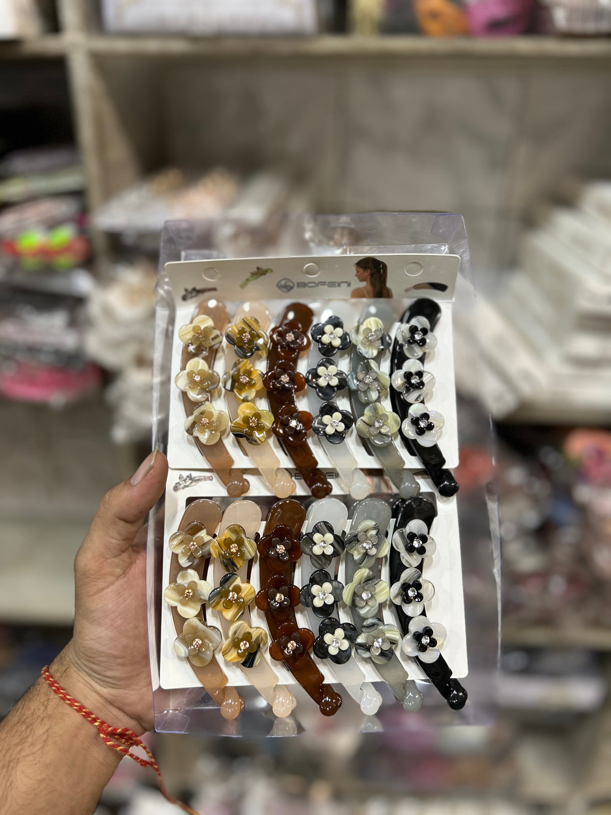 Korean bofeini brand banana clip ( pack of 12)