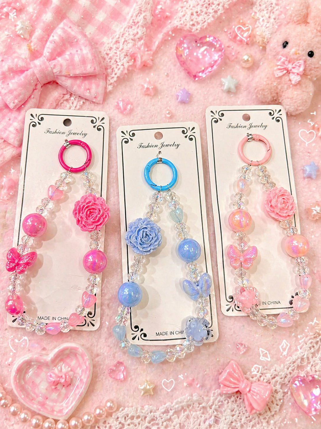 Phone Charms | Trendy & Cute Mobile Accessories ( pack of 12)