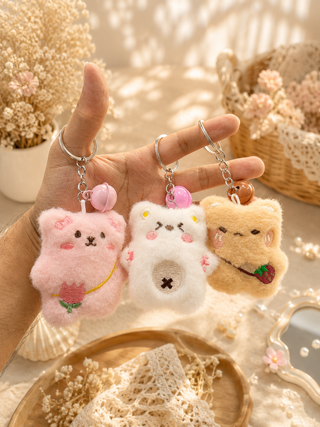 Mini plushies keychain 9-14cm ( pack of 12)