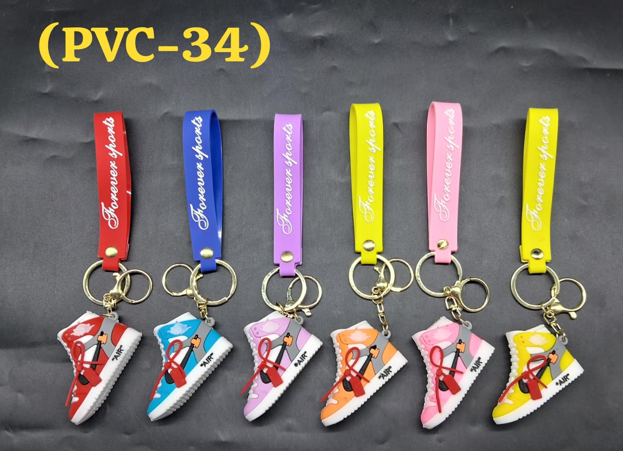 Pvc rubber Keychain ( pack of 12)