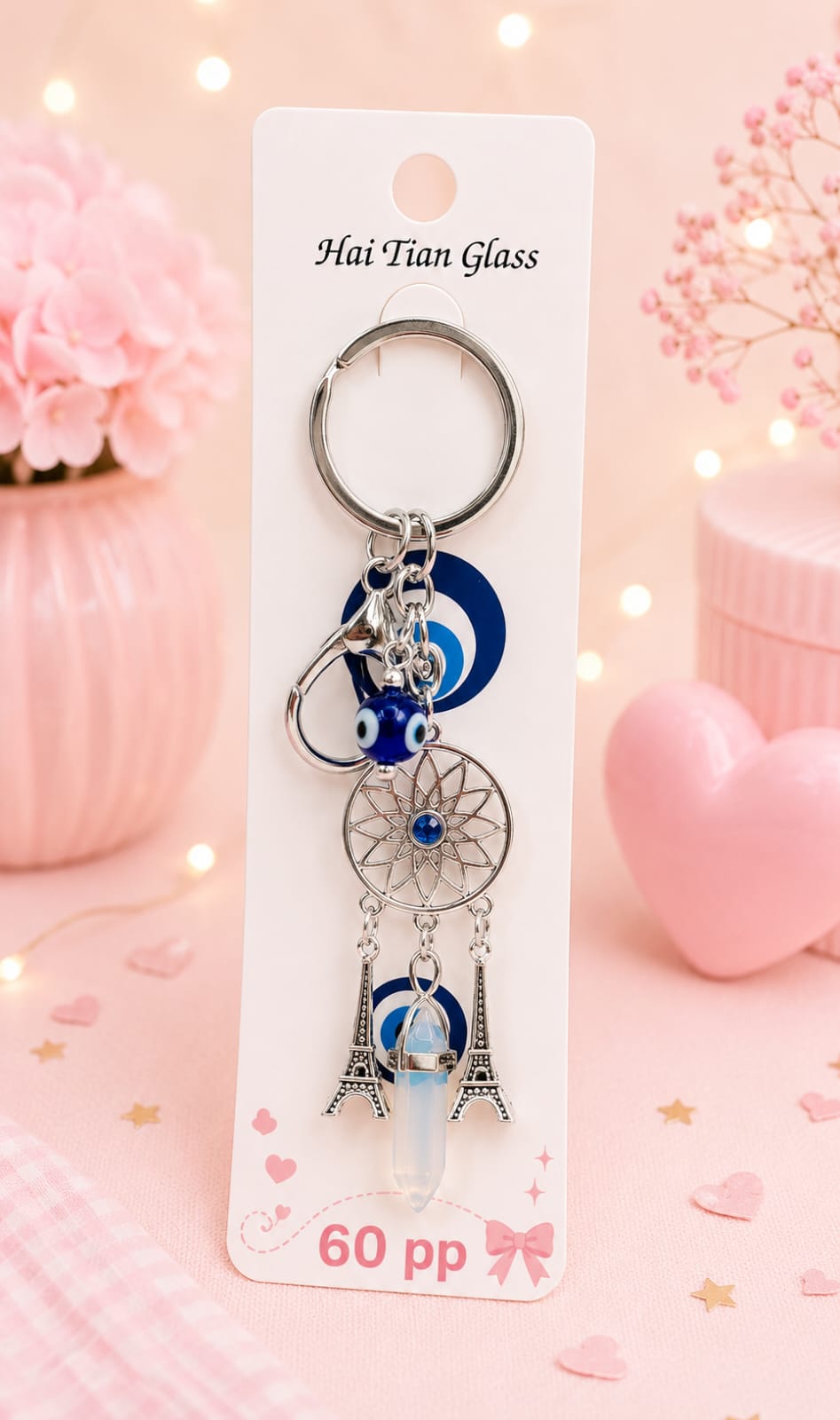 Evil eye luxury keychain ( pack of 6)