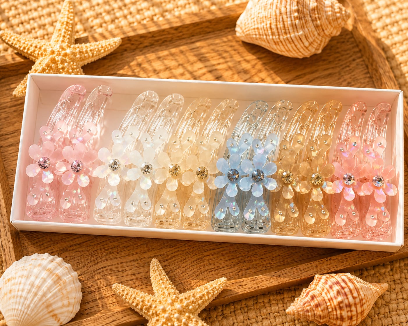 Korean big size leidona banana clips( pack of 12)