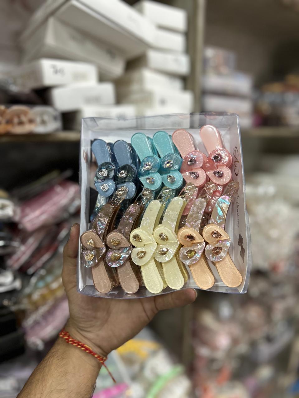 Party wear korean banana clip (pack of 12)