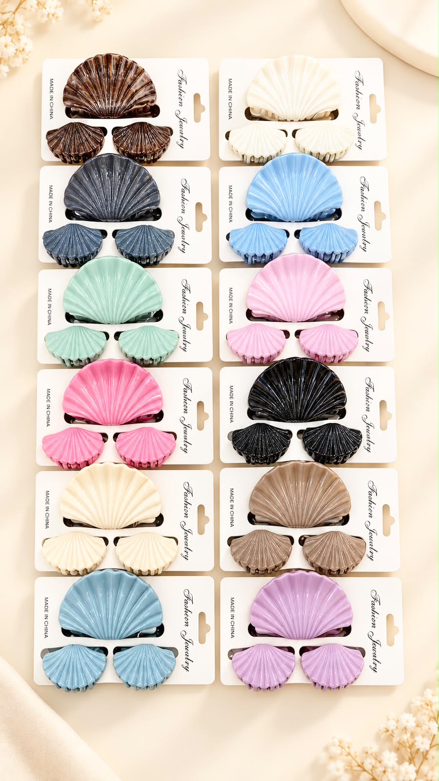 Korean premium combo clutchers (pack of 12 sets)