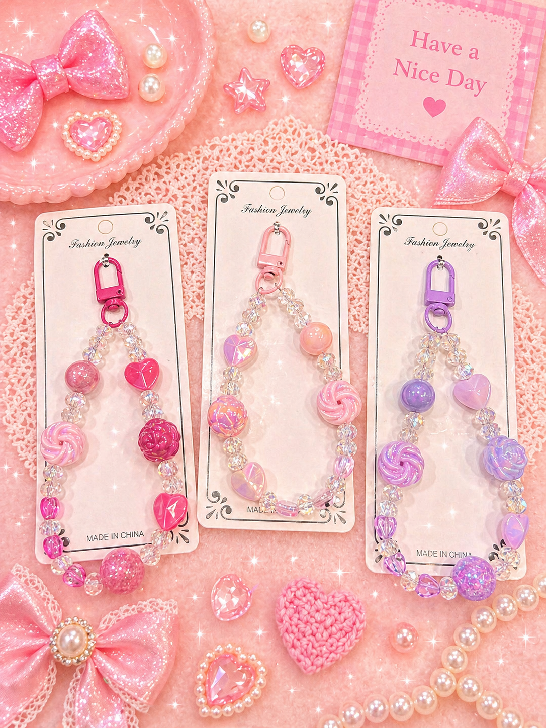 Phone Charms | Trendy & Cute Mobile Accessories ( pack of 12)