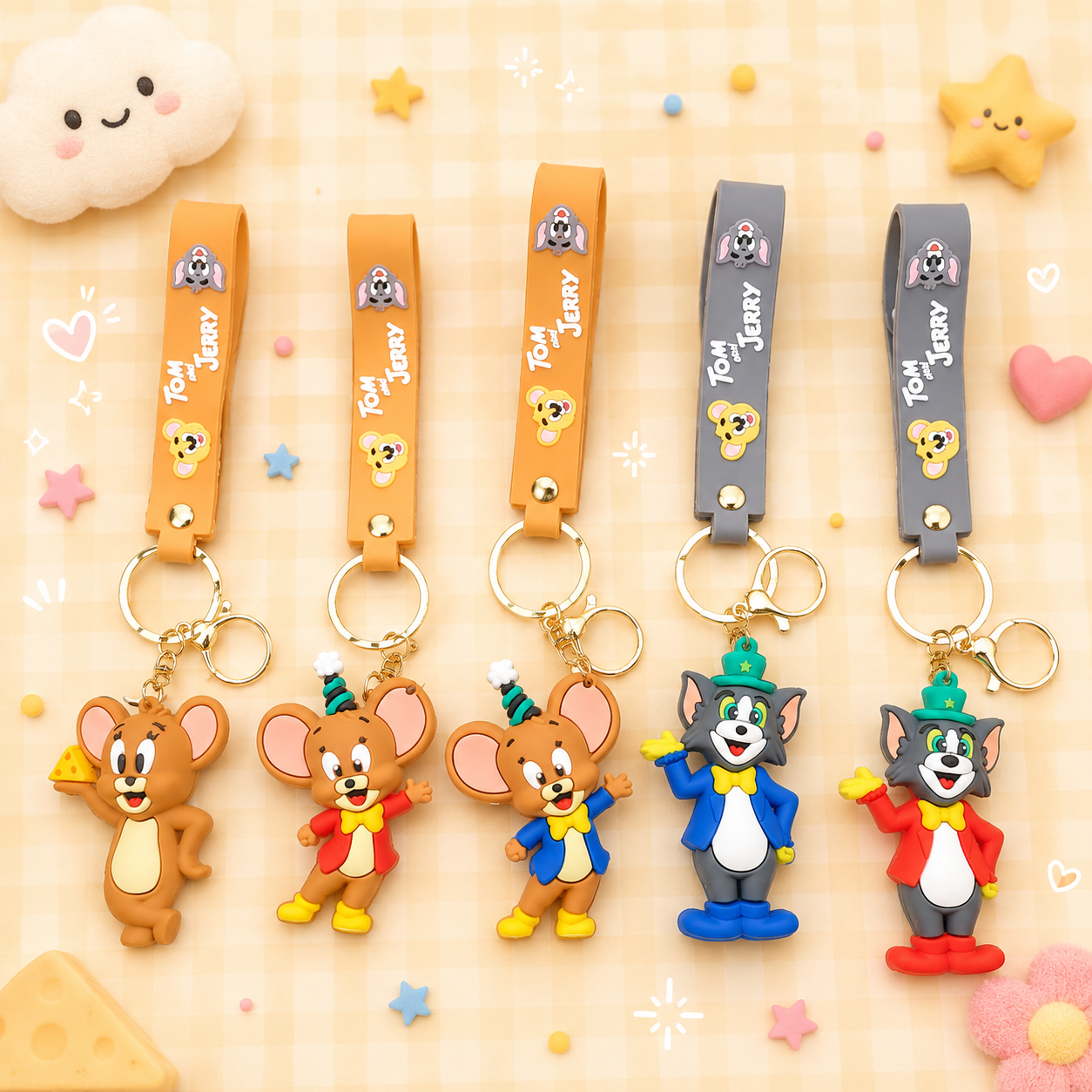 Pvc rubber Keychain ( pack of 12)
