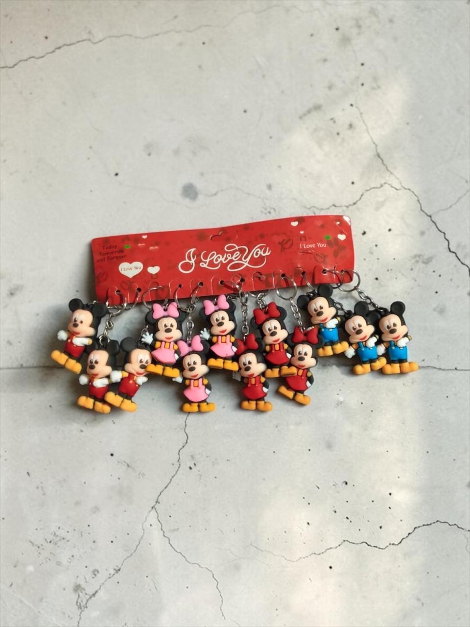 Pvc Rubber keychains medium size ( pack of 12)