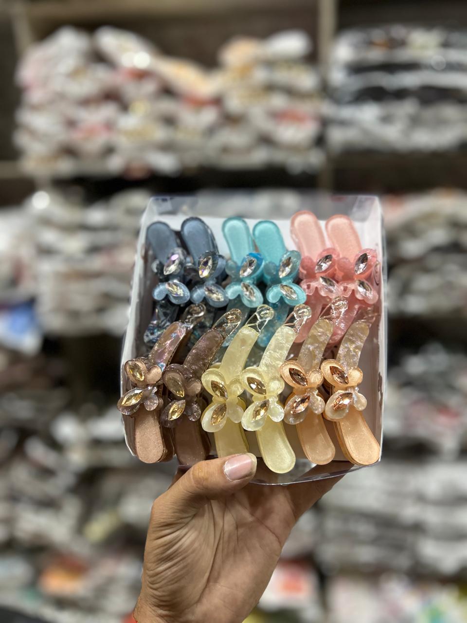 Party wear korean banana clip (pack of 12)