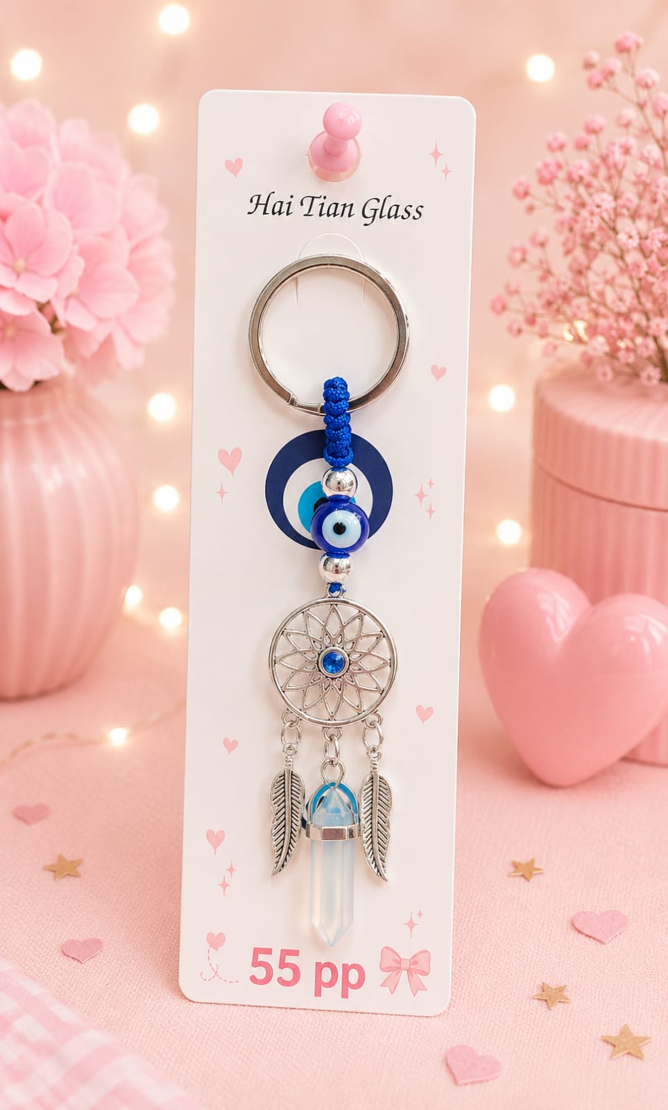 Evil eye luxury keychain ( pack of 6)
