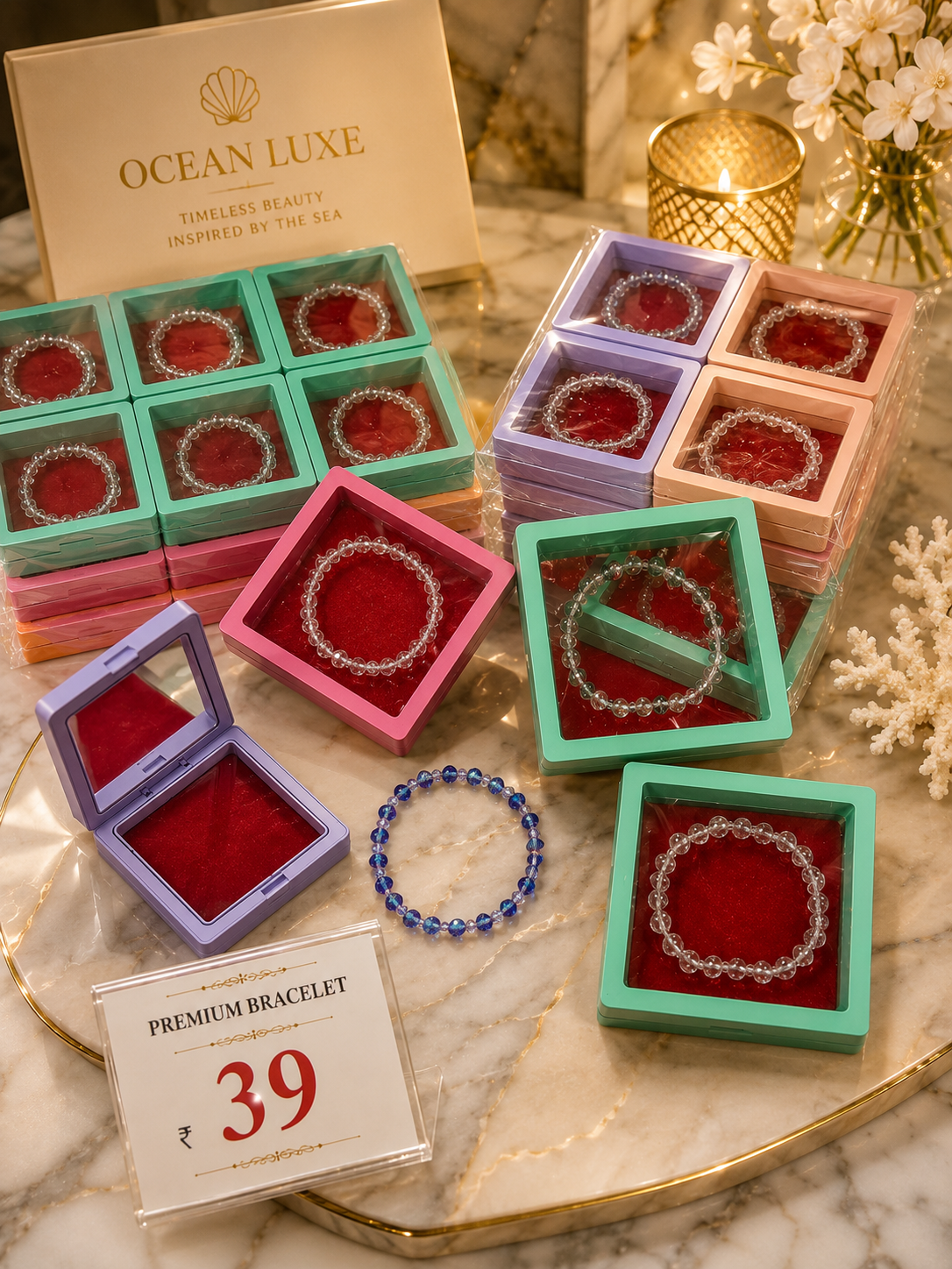 Korean bracelets ( pack of 12 )
