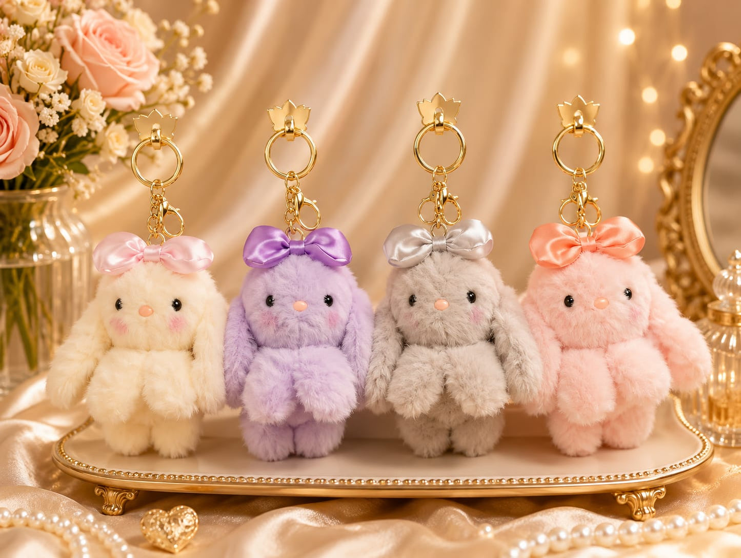 Plushies keychain ( pack of 6)