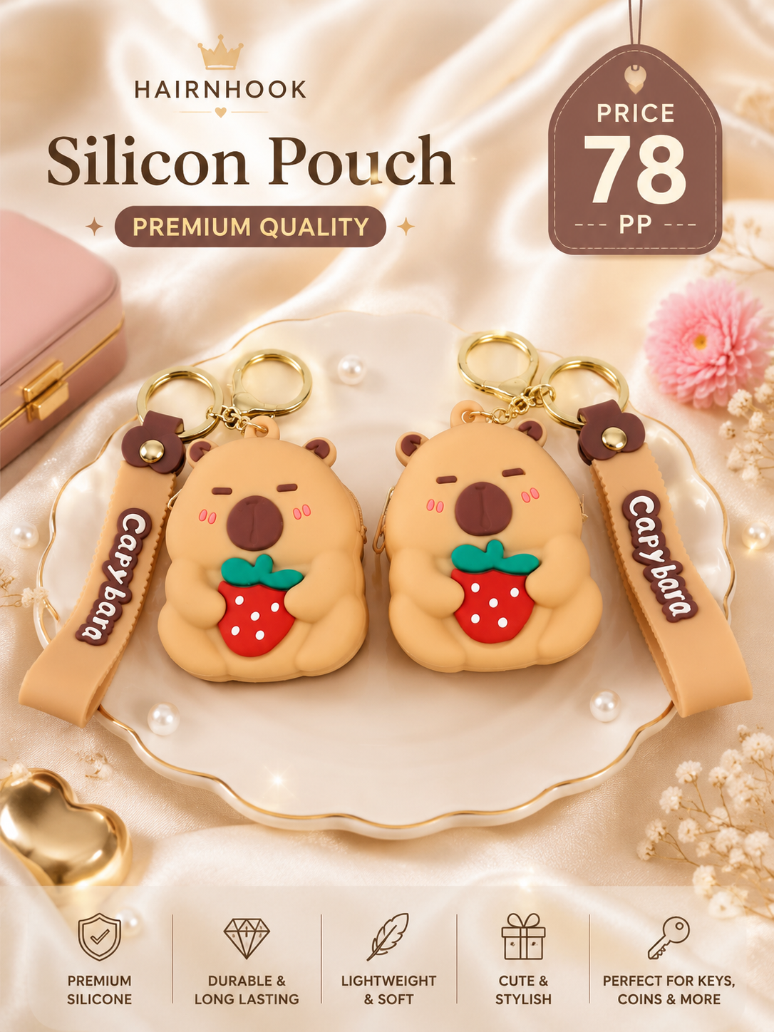 Silicon pouch ( pack of 6)