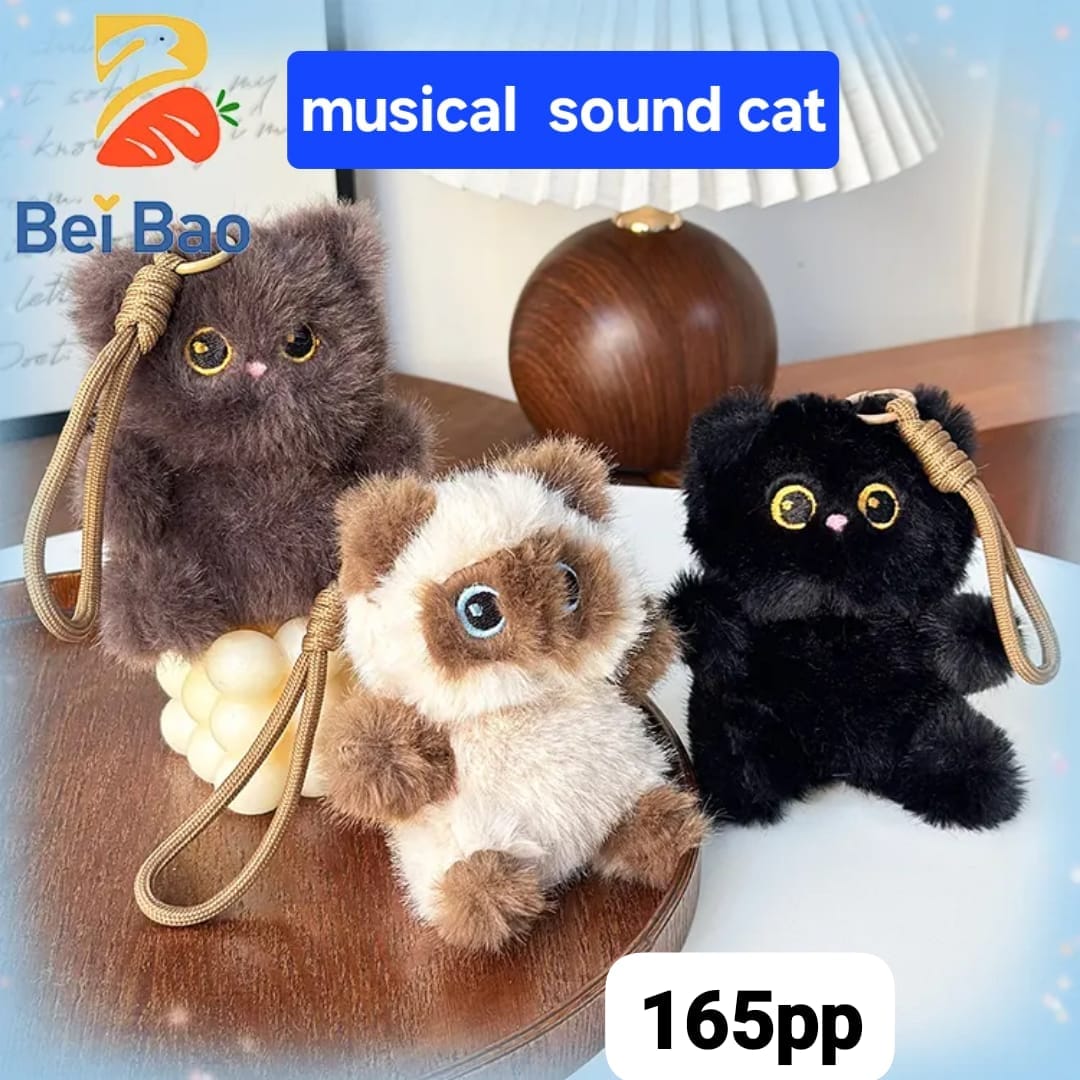 Musical sound cat plushies( pack of 6)