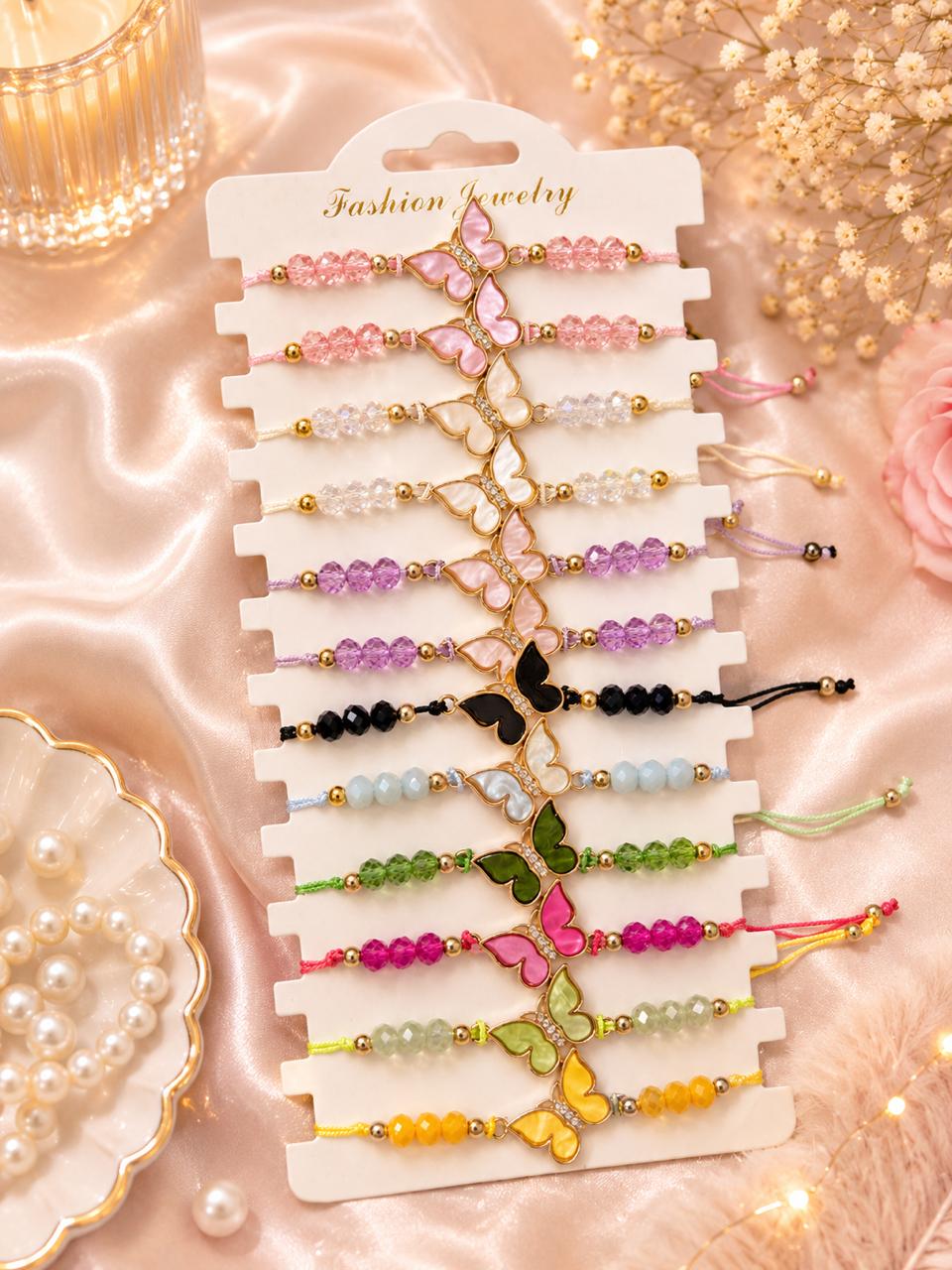 Cute kawai friendship band ( pack of 12)