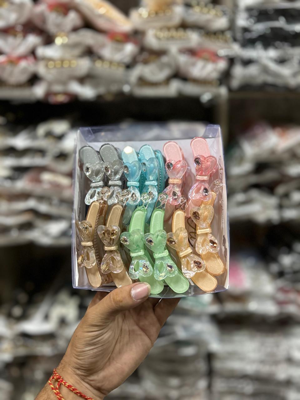 Party wear korean banana clip (pack of 12)