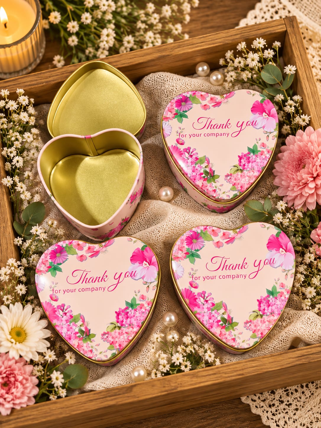 Heart box case ( pack of 12)