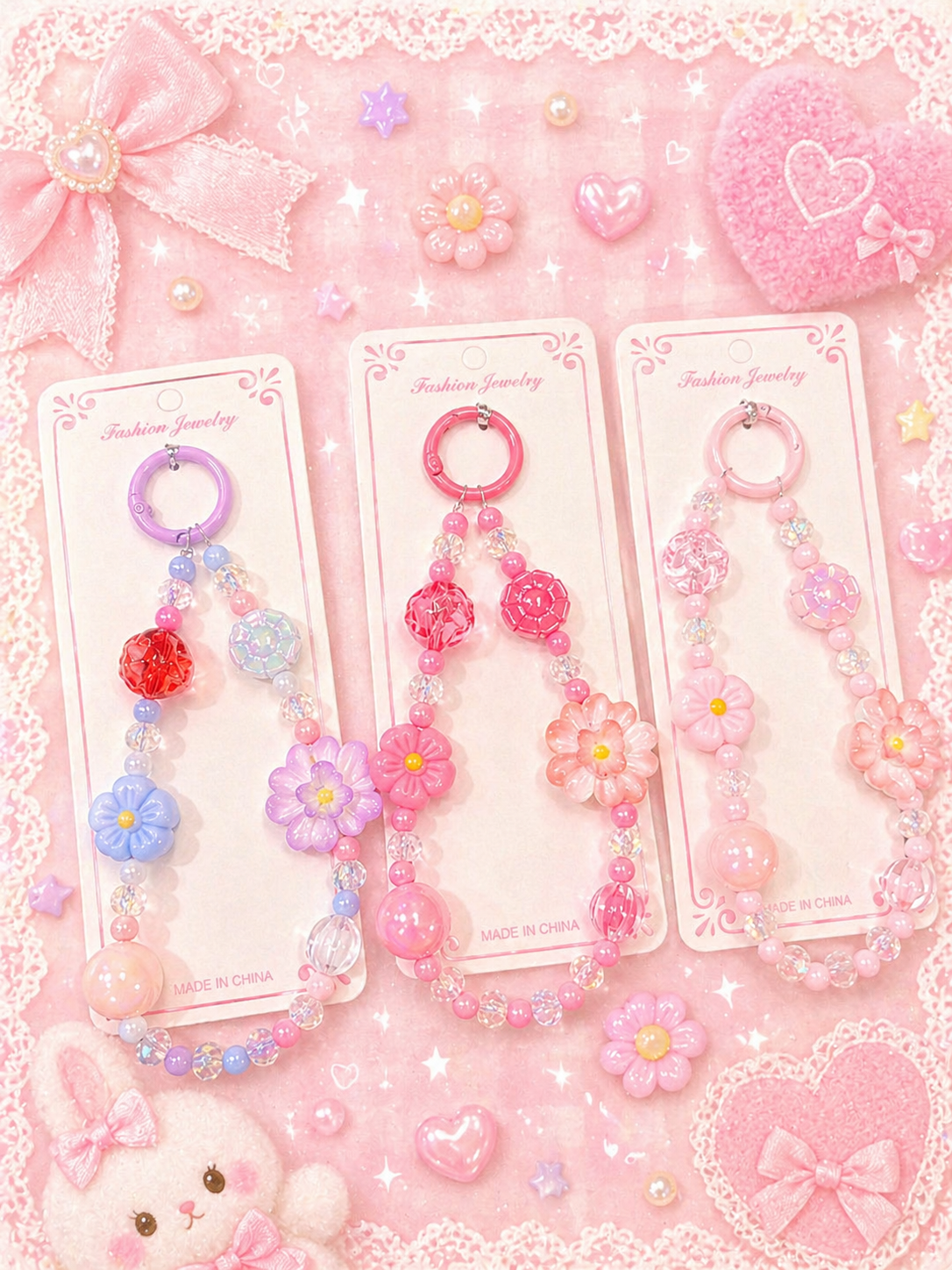 Phone Charms | Trendy & Cute Mobile Accessories ( pack of 12)