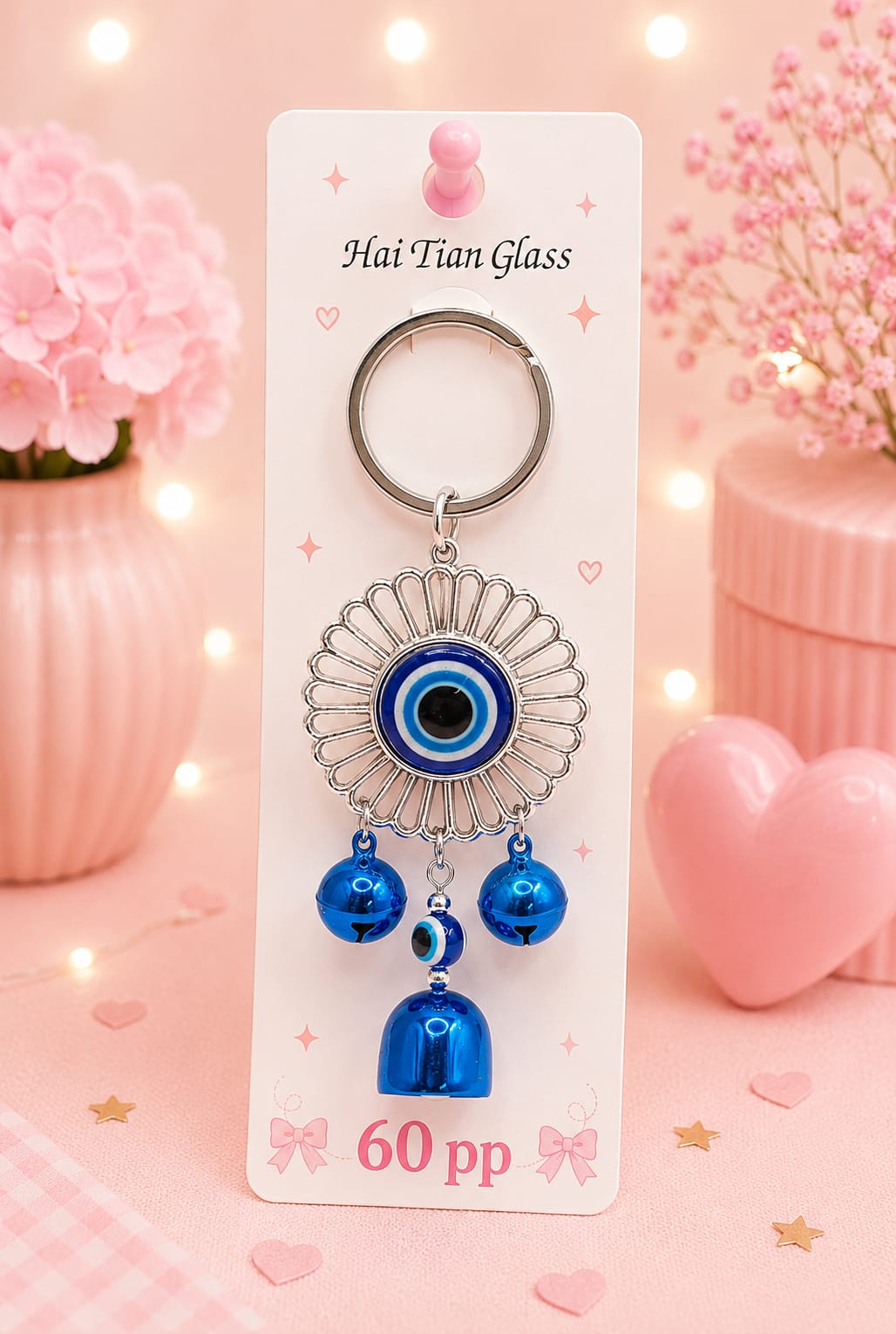 Evil eye luxury keychain ( pack of 6)