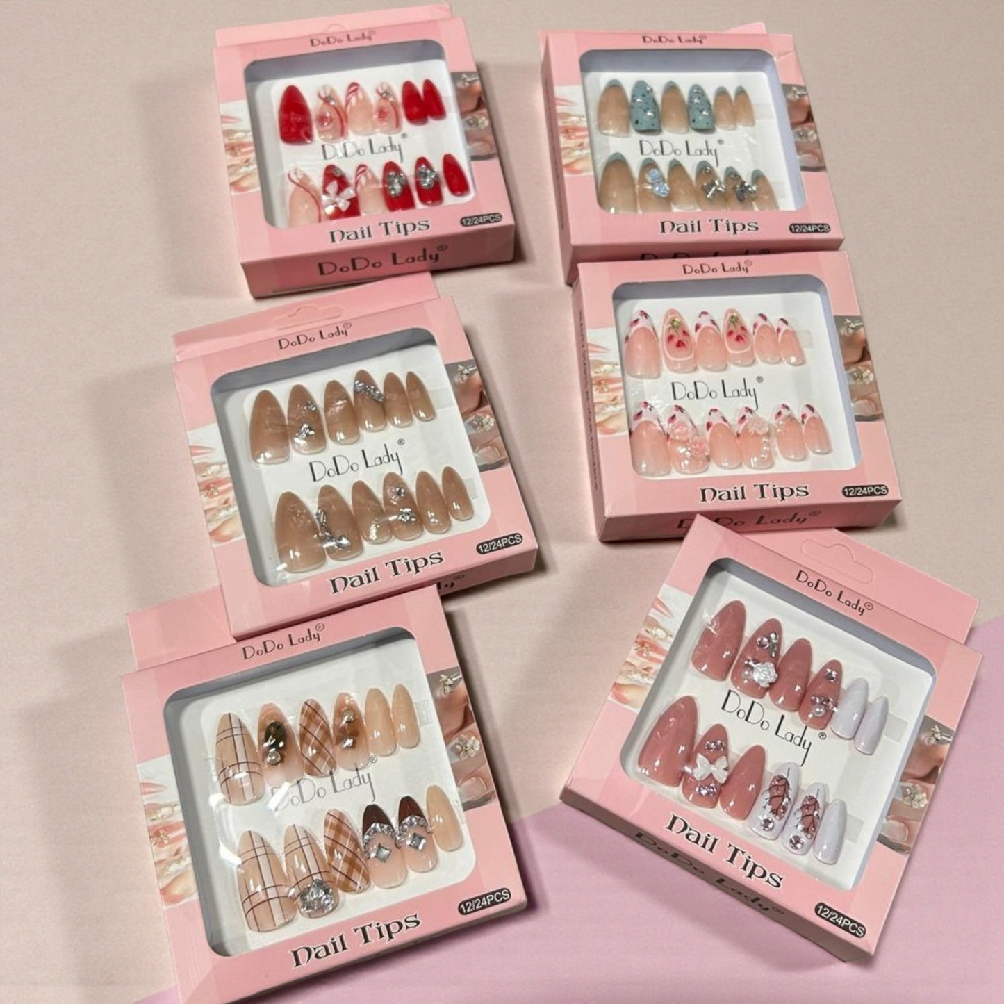 Korean Acrylic cat eye nails( pack of 12 boxes)
