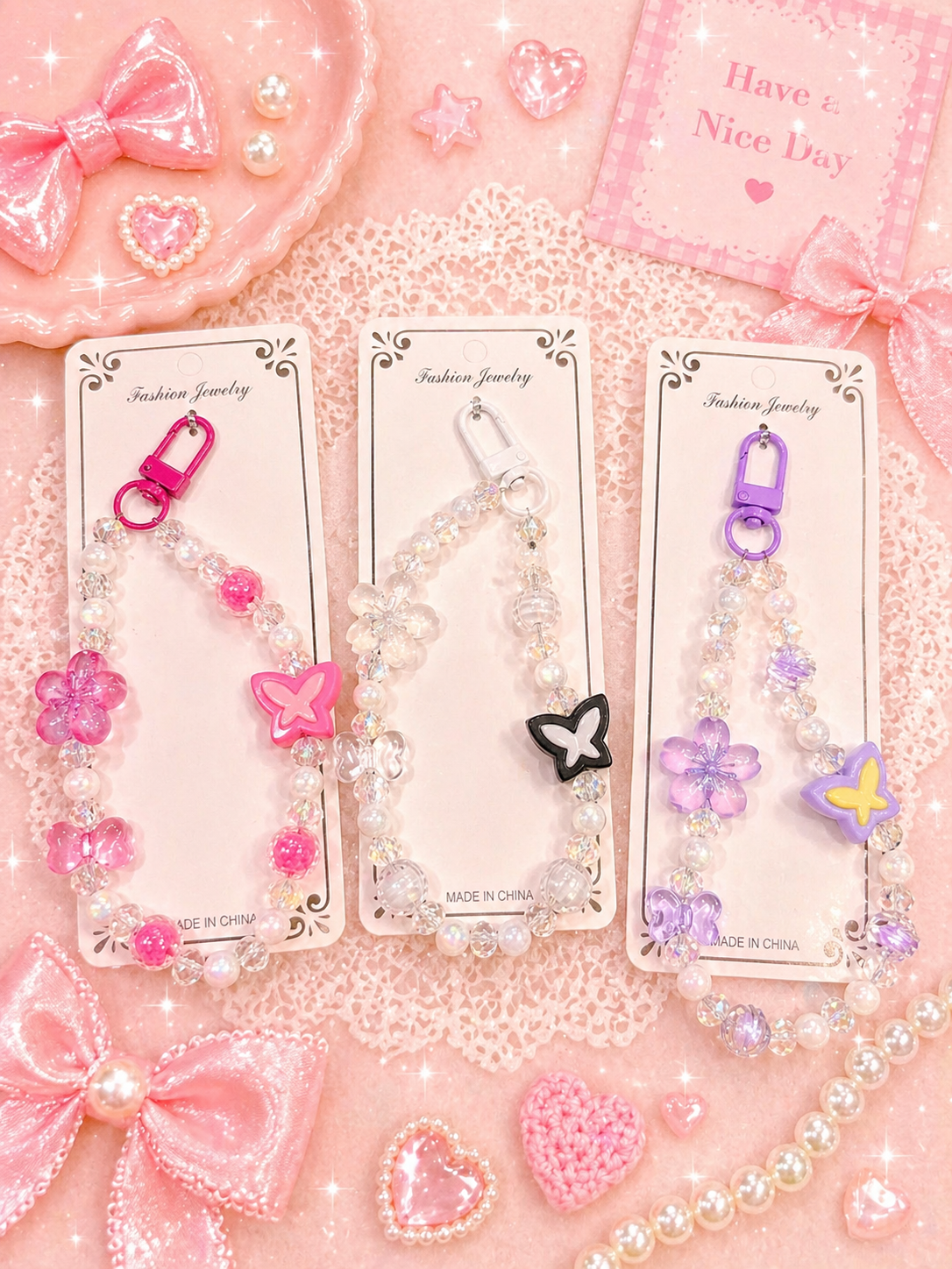 Phone Charms | Trendy & Cute Mobile Accessories ( pack of 12)