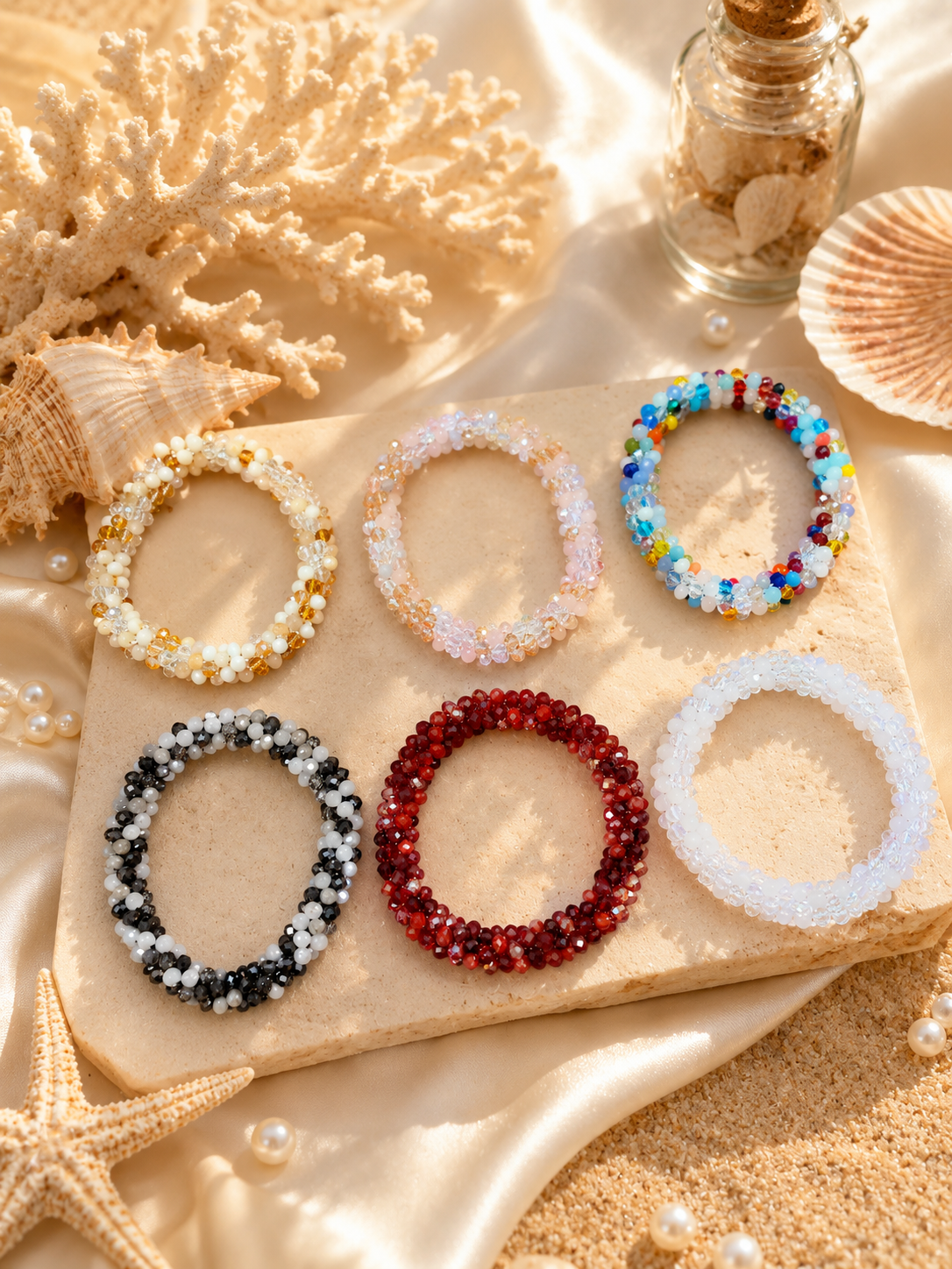 Korean full crystal premium Bracelet ( pack of 12)