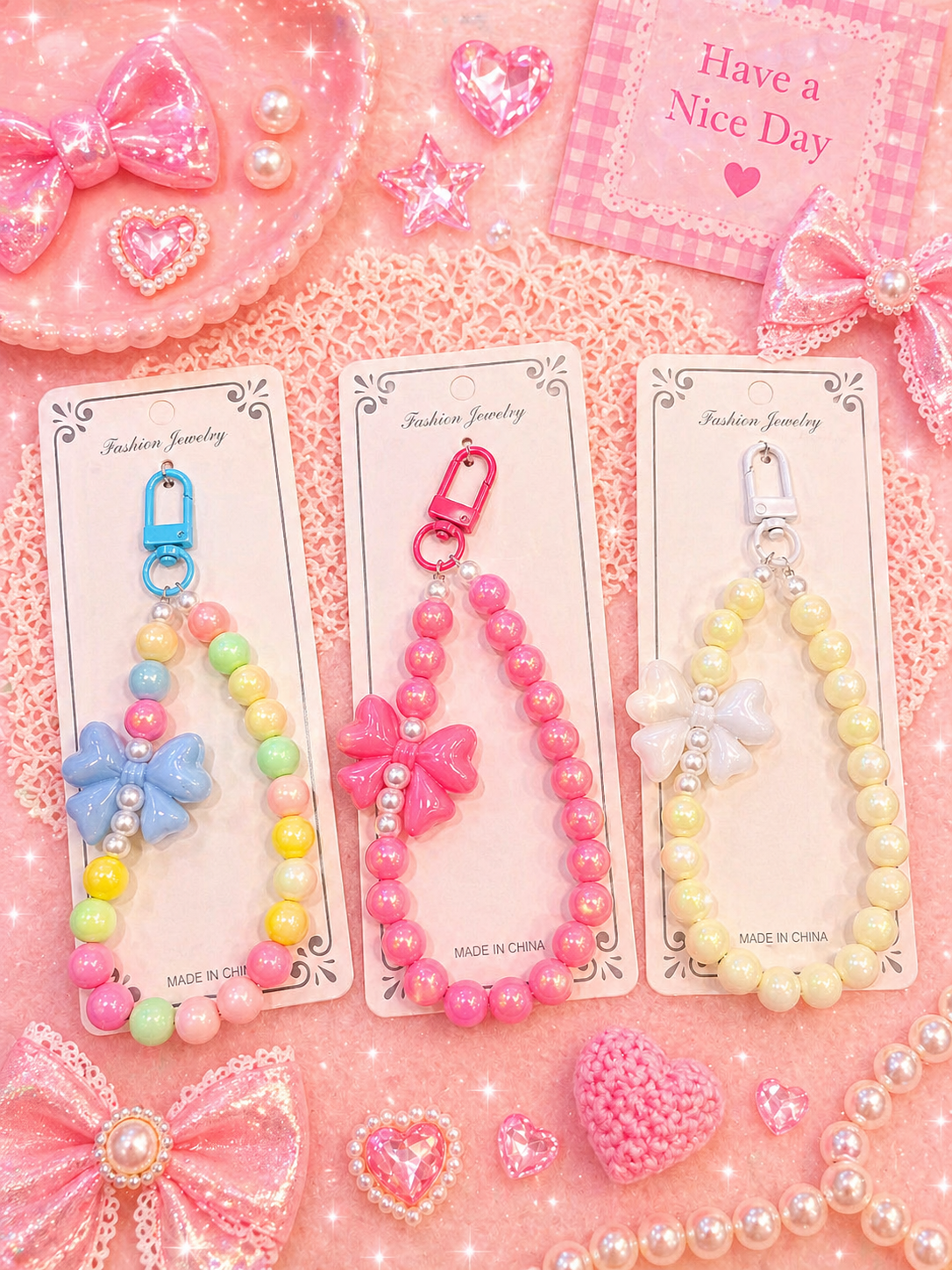 Phone Charms | Trendy & Cute Mobile Accessories ( pack of 12)